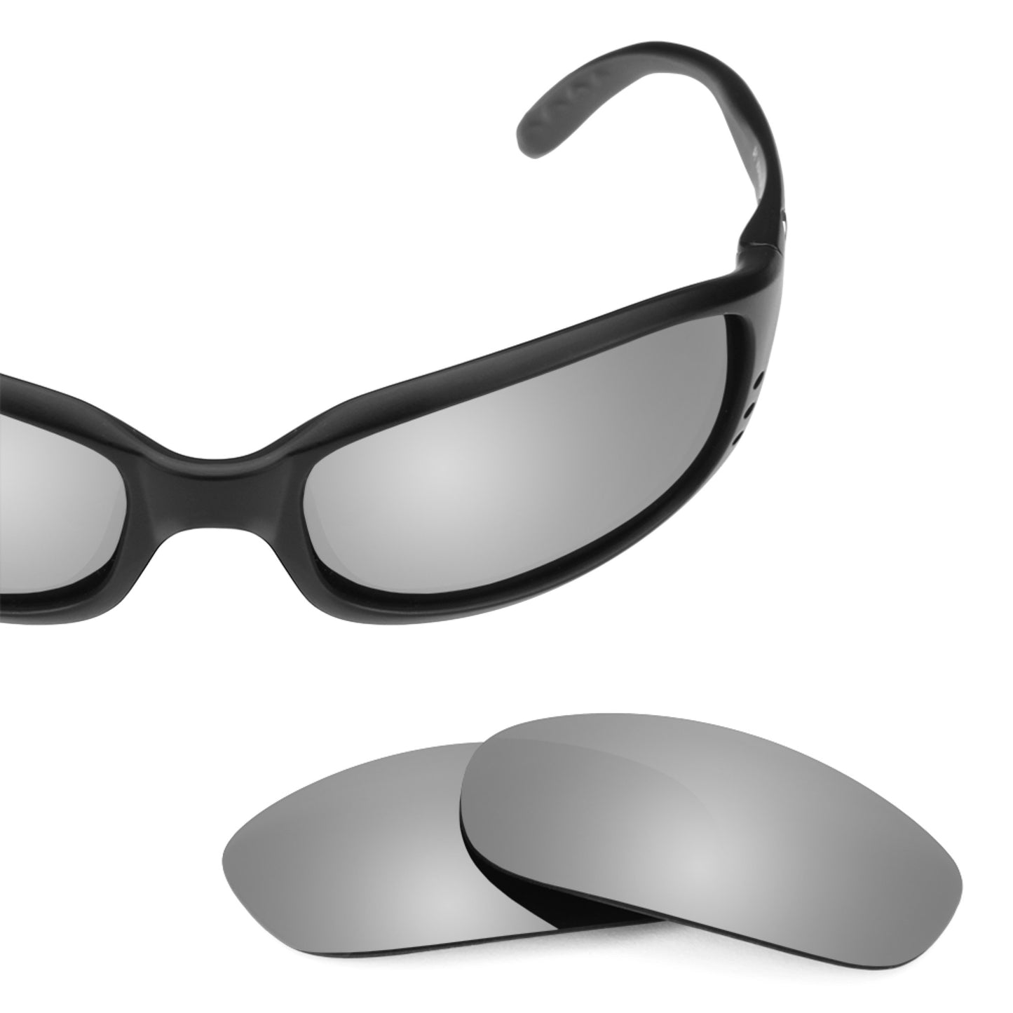 Costa Brine frame with Revant replacement Polarized Titanium lenses