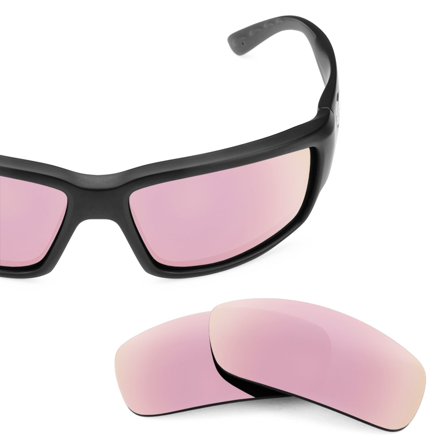 Costa Fantail frame with Revant replacement Polarized Rose Gold lenses