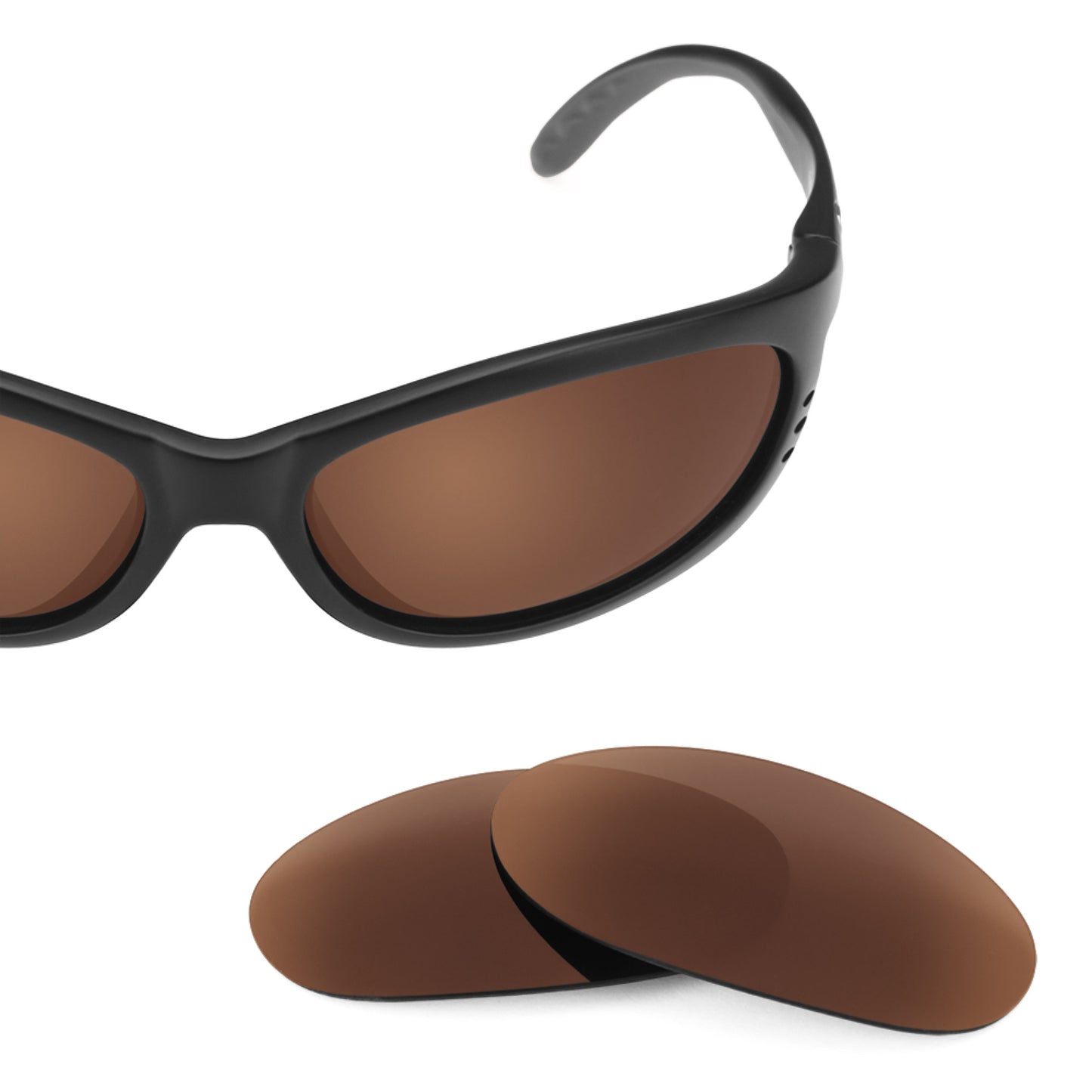 Costa Fathom frame with Revant replacement Polarized Dark Brown lenses