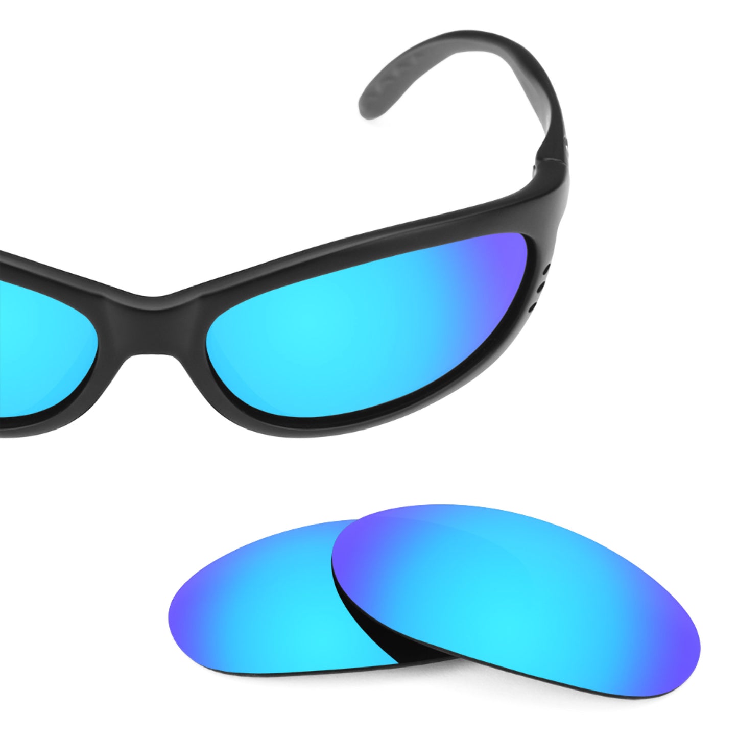 Costa Fathom frame with Revant replacement Polarized Ice Blue lenses