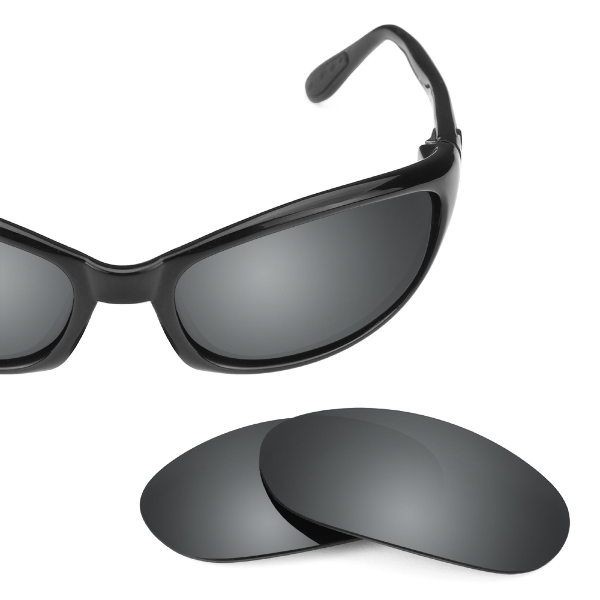 Costa Harpoon frame with Revant replacement Polarized Black Chrome lenses