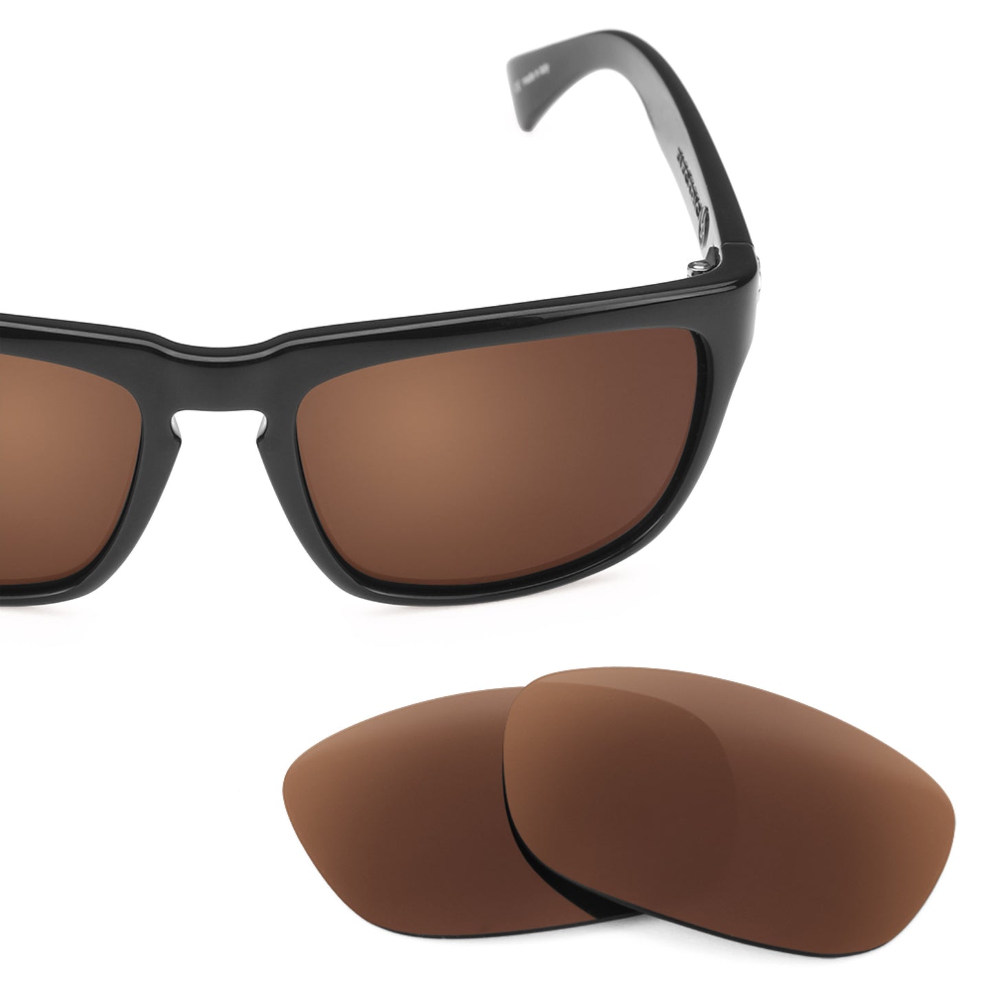 Electric Knoxville frame with Revant replacement Polarized Dark Brown lenses