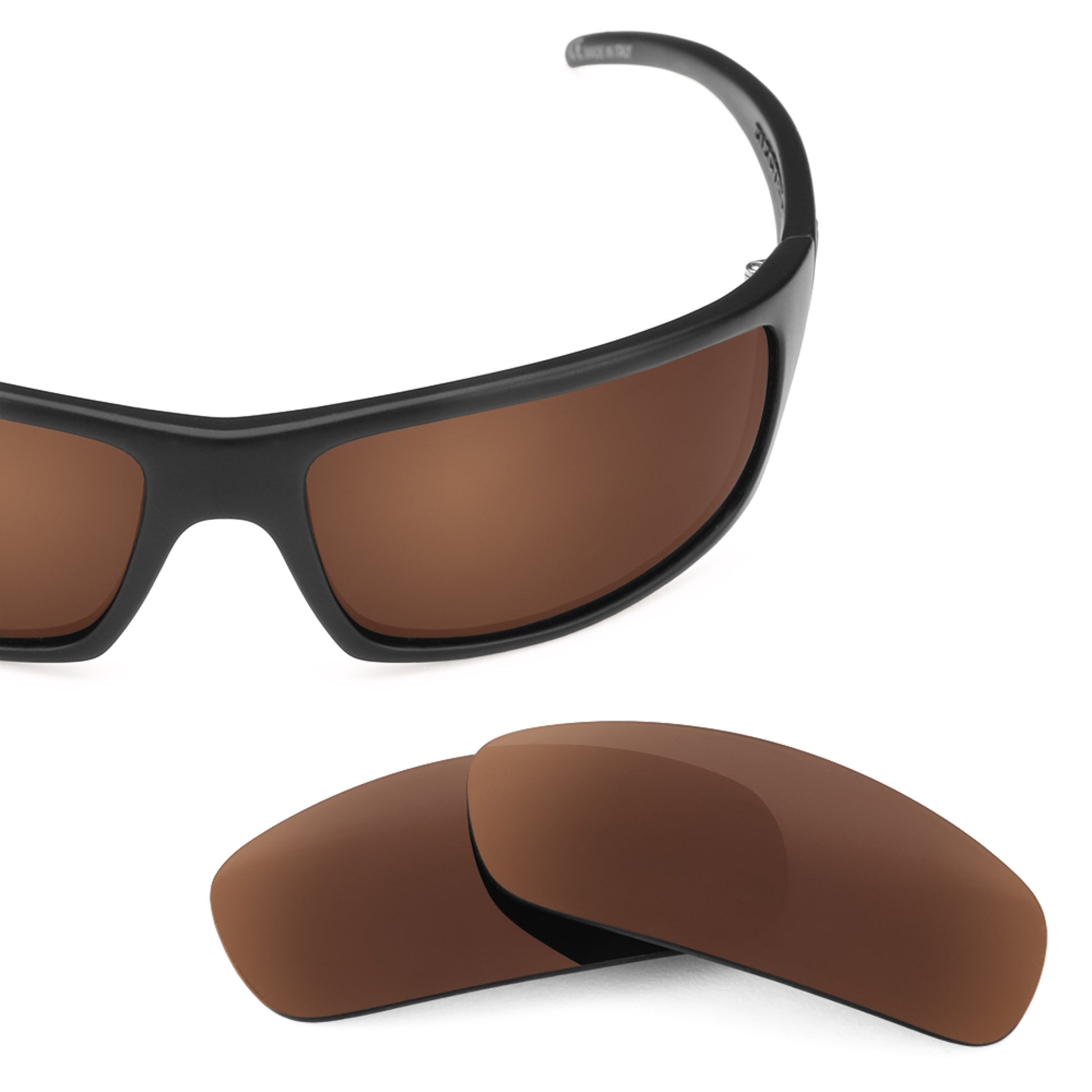 Electric Technician frame with Revant replacement Polarized Dark Brown lenses