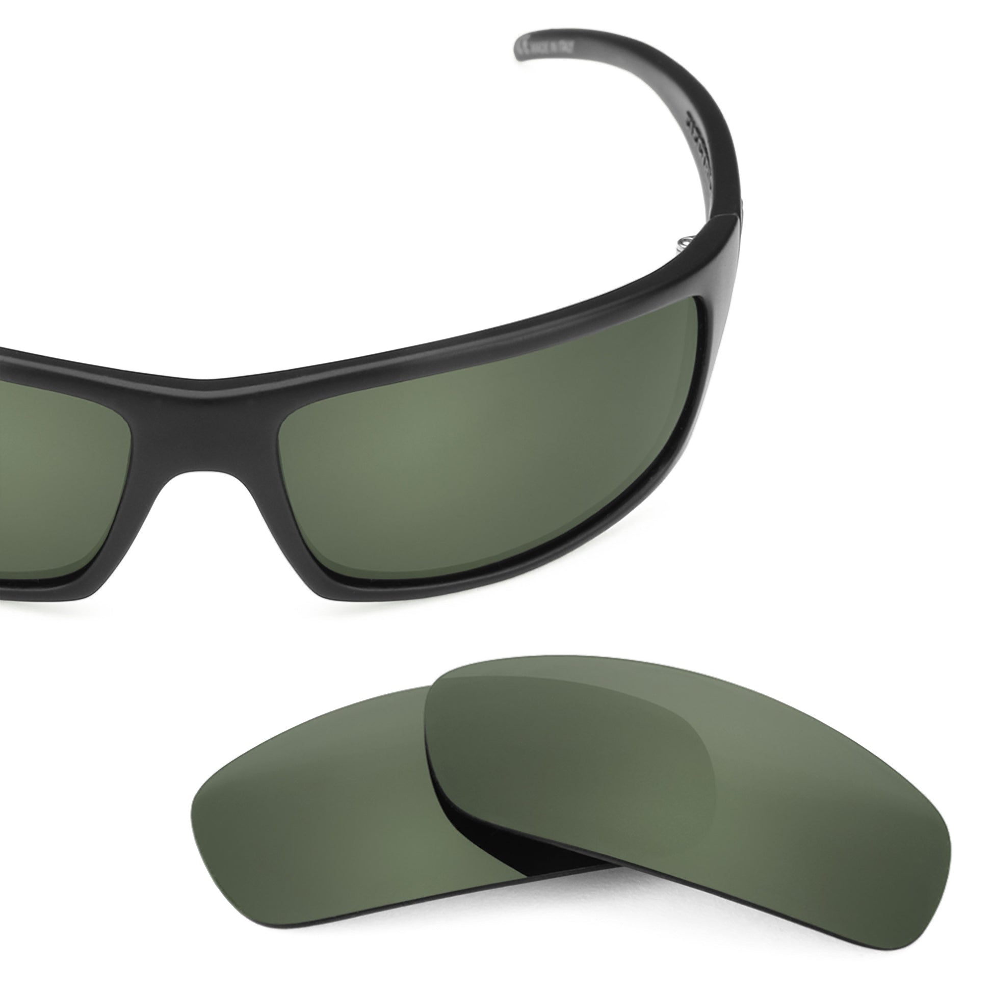 Electric Technician frame with Revant replacement Polarized Gray Green lenses