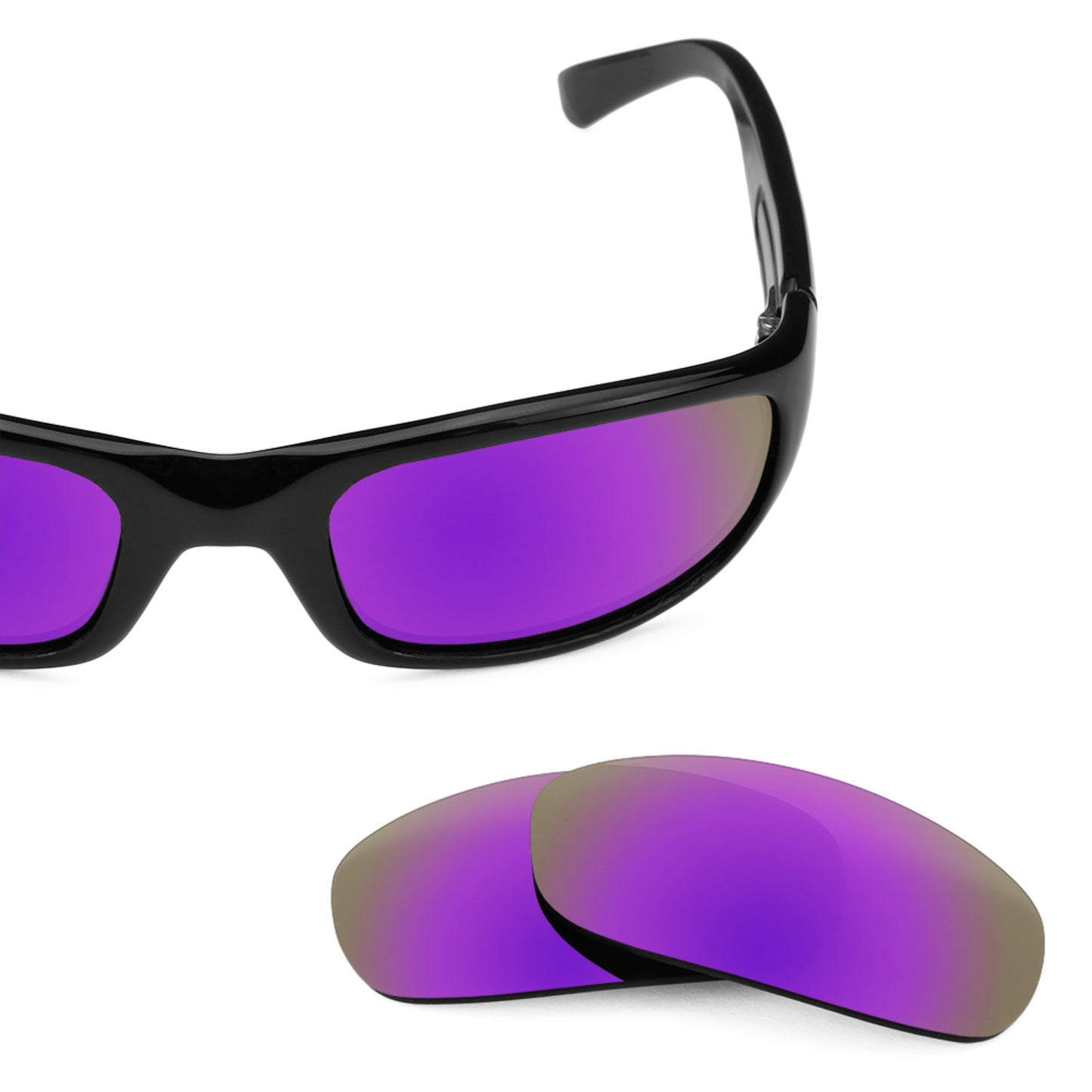 Maui Jim Stingray MJ103 frame with Revant replacement Polarized Plasma Purple lenses