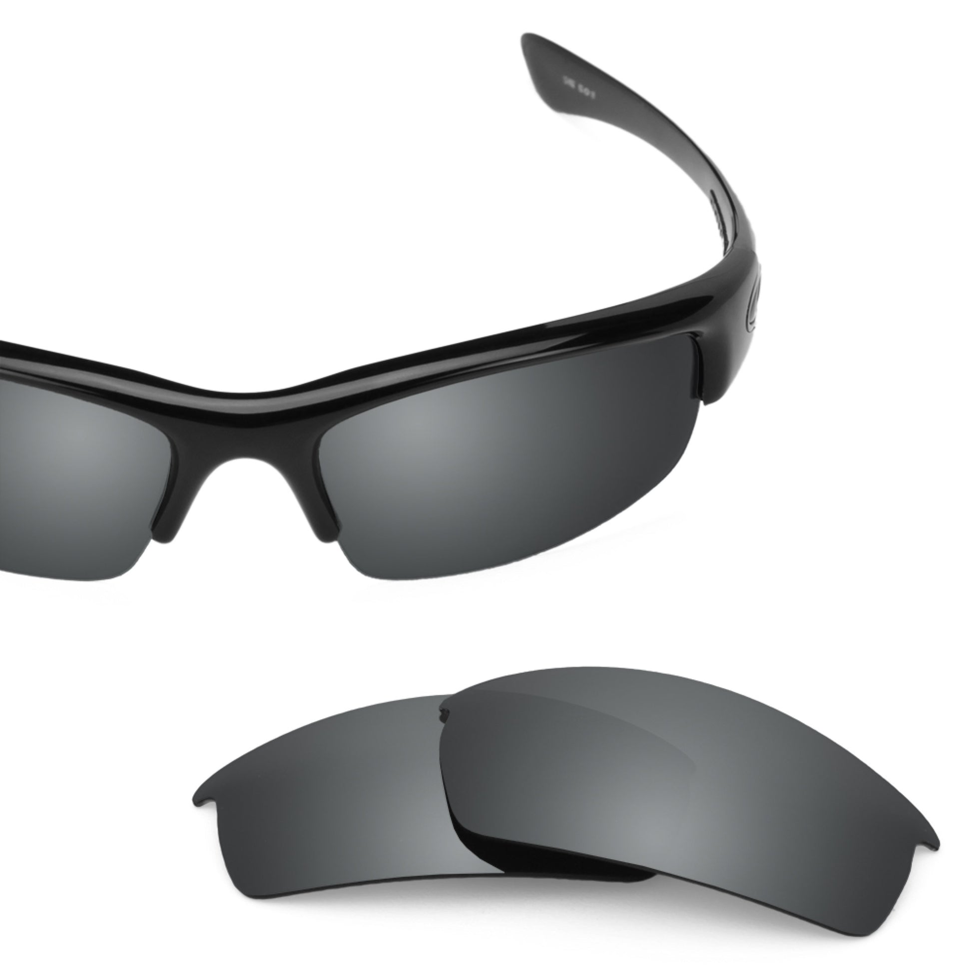 Oakley Bottlecap frame with Revant replacement Polarized Black Chrome lenses