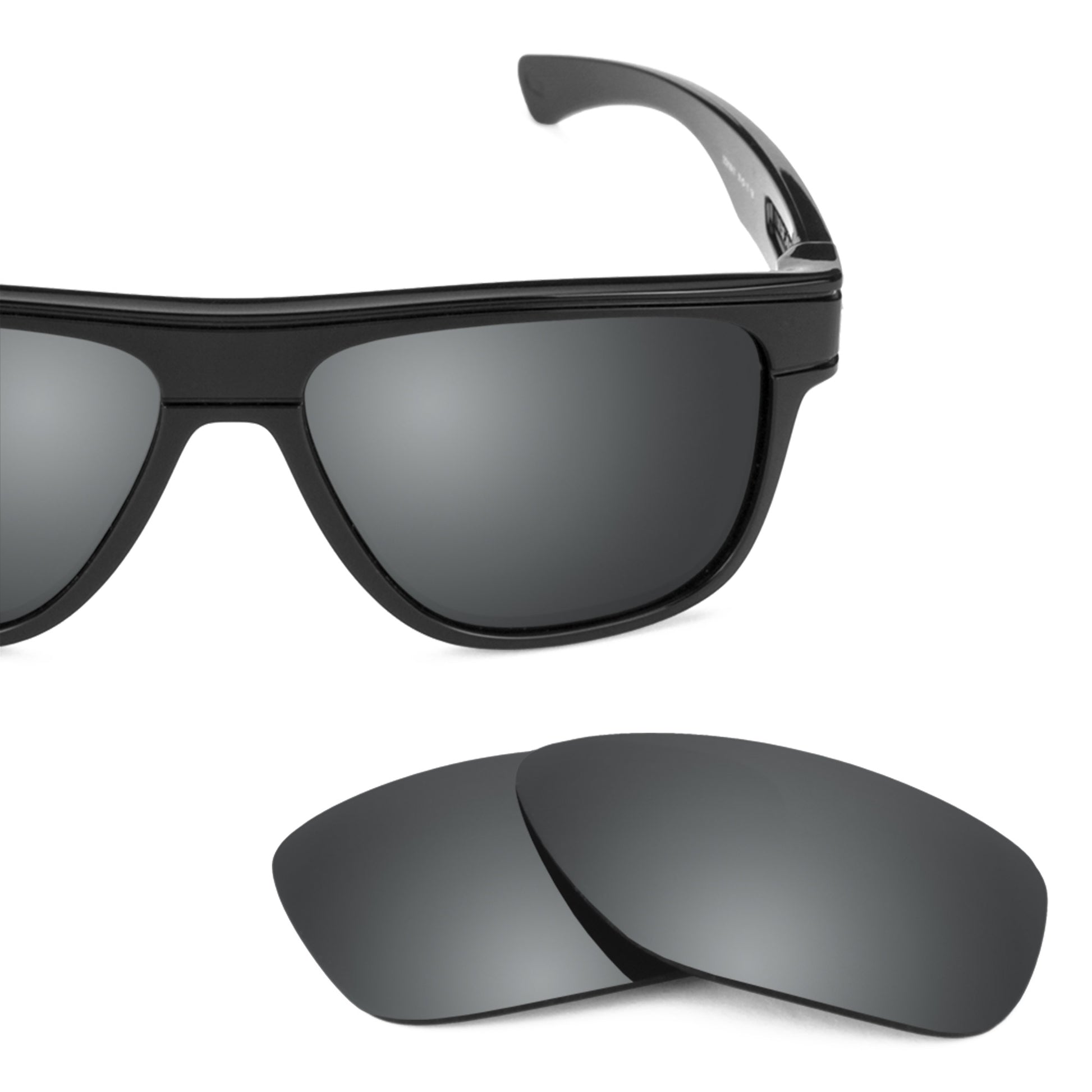 Oakley Breadbox frame with Revant replacement Polarized Black Chrome lenses