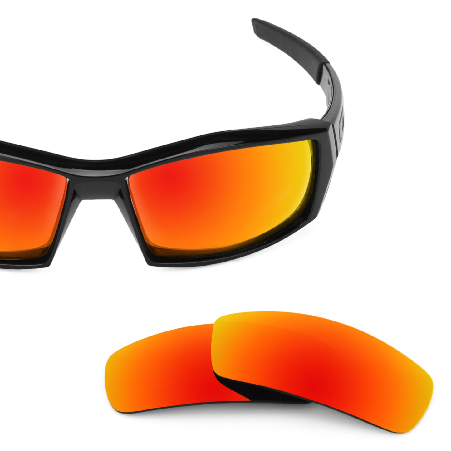 Oakley Canteen (2006) frame with Revant replacement Polarized Fire Red lenses