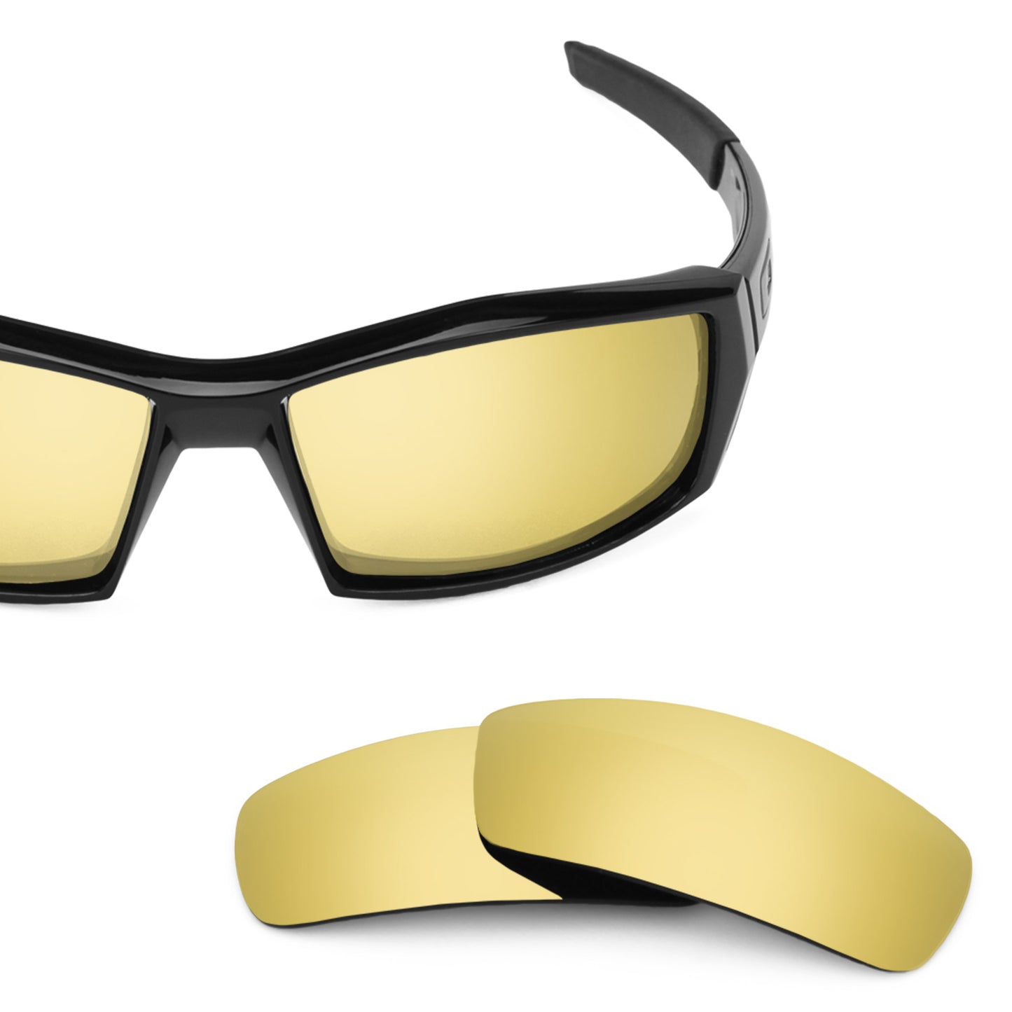 Oakley Canteen (2006) frame with Revant replacement Polarized Flare Gold lenses