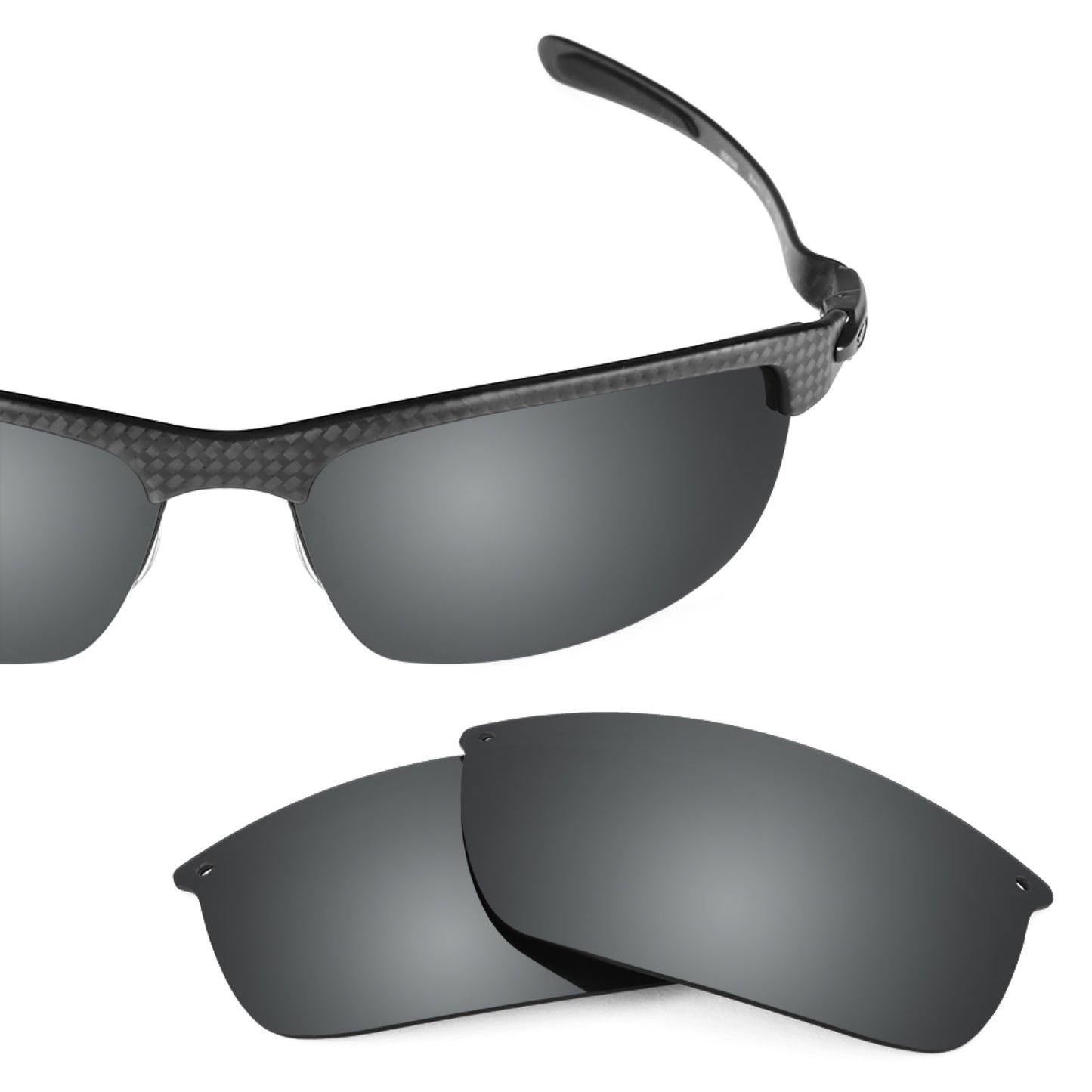 Oakley Carbon Blade frame with Revant replacement Polarized Black Chrome lenses