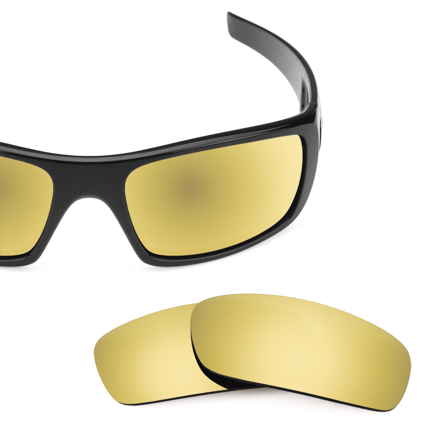 Oakley Crankshaft frame with Revant replacement Polarized Flare Gold lenses