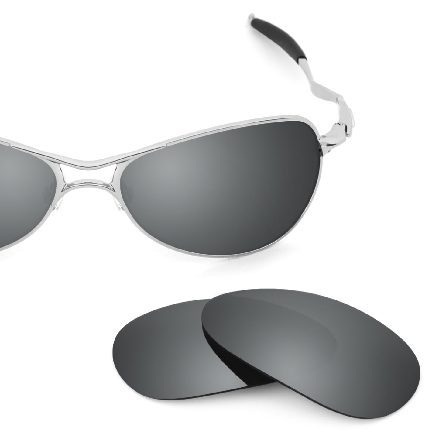 Oakley Crosshair S frame with Revant replacement Polarized Black Chrome lenses