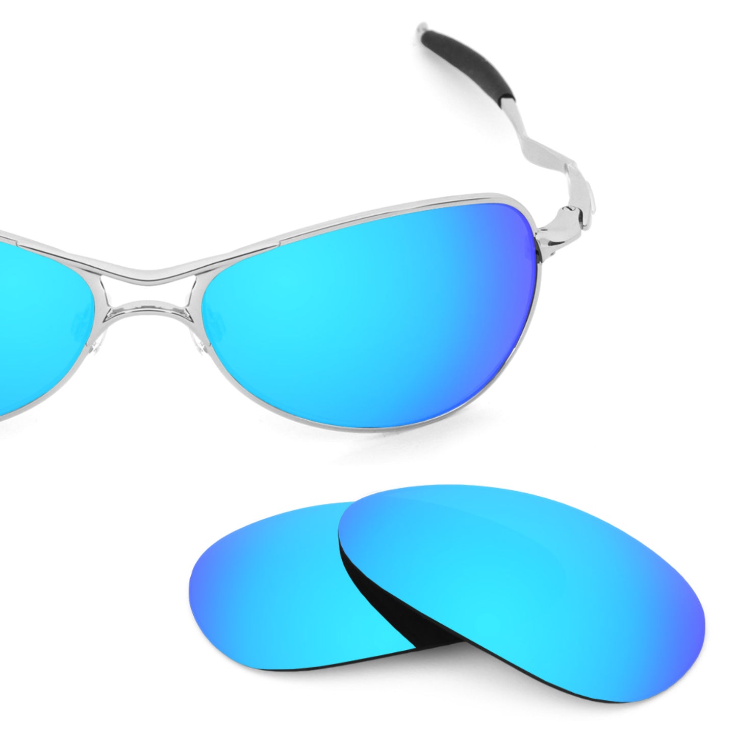 Oakley Crosshair S frame with Revant replacement Polarized Ice Blue lenses
