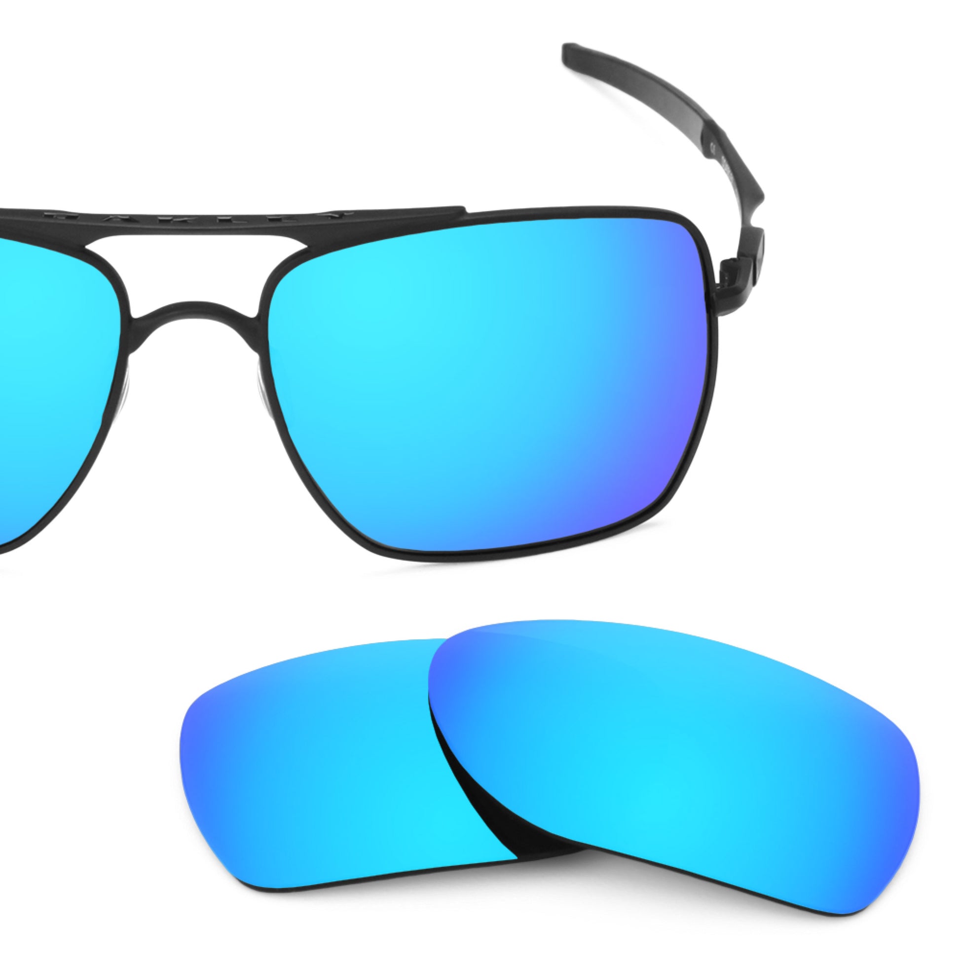 Oakley Deviation frame with Revant replacement Polarized Ice Blue lenses
