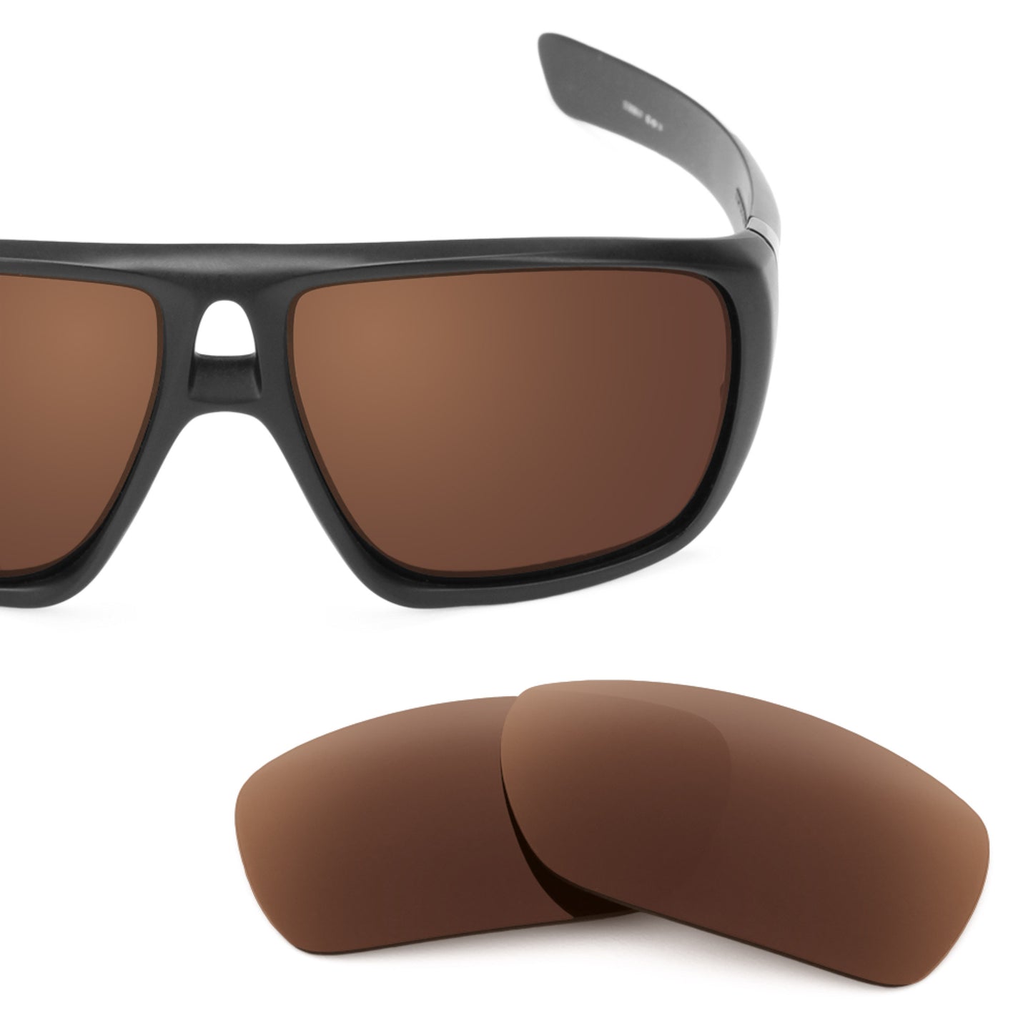 Oakley Dispatch 1 frame with Revant replacement Polarized Dark Brown lenses