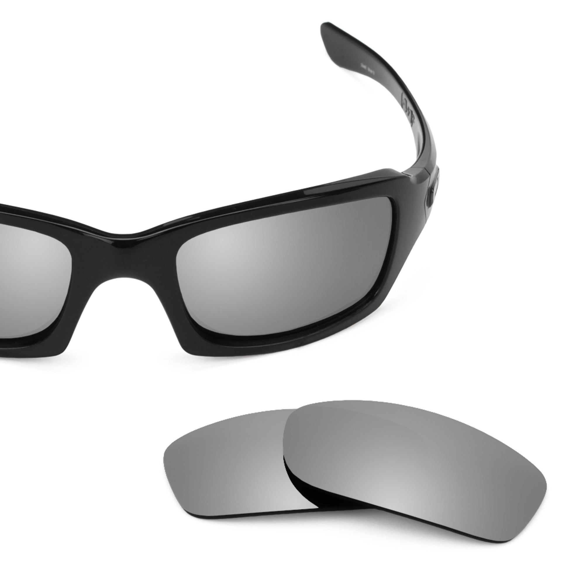 Oakley Fives Squared frame with Revant replacement Polarized Titanium lenses