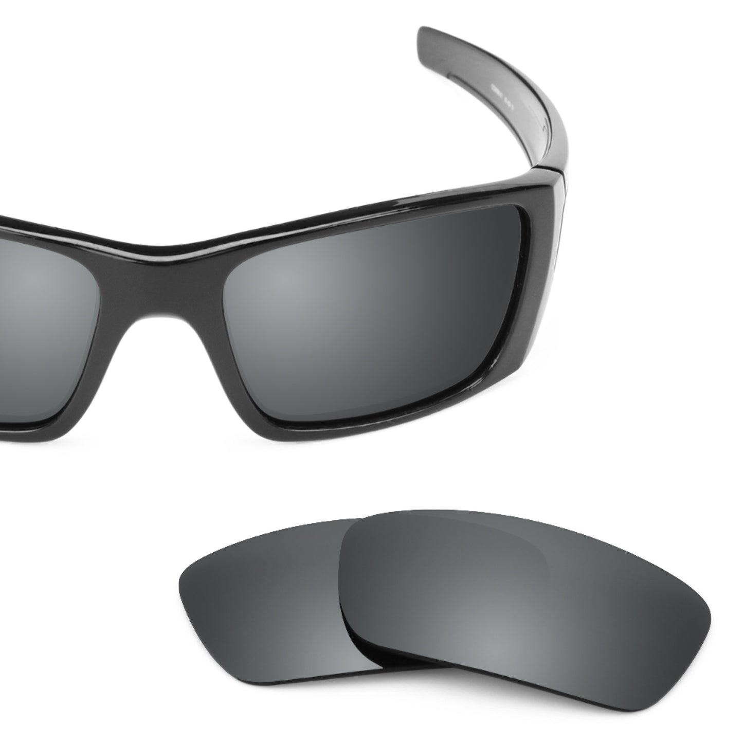 Oakley Fuel Cell frame with Revant replacement Polarized Black Chrome lenses
