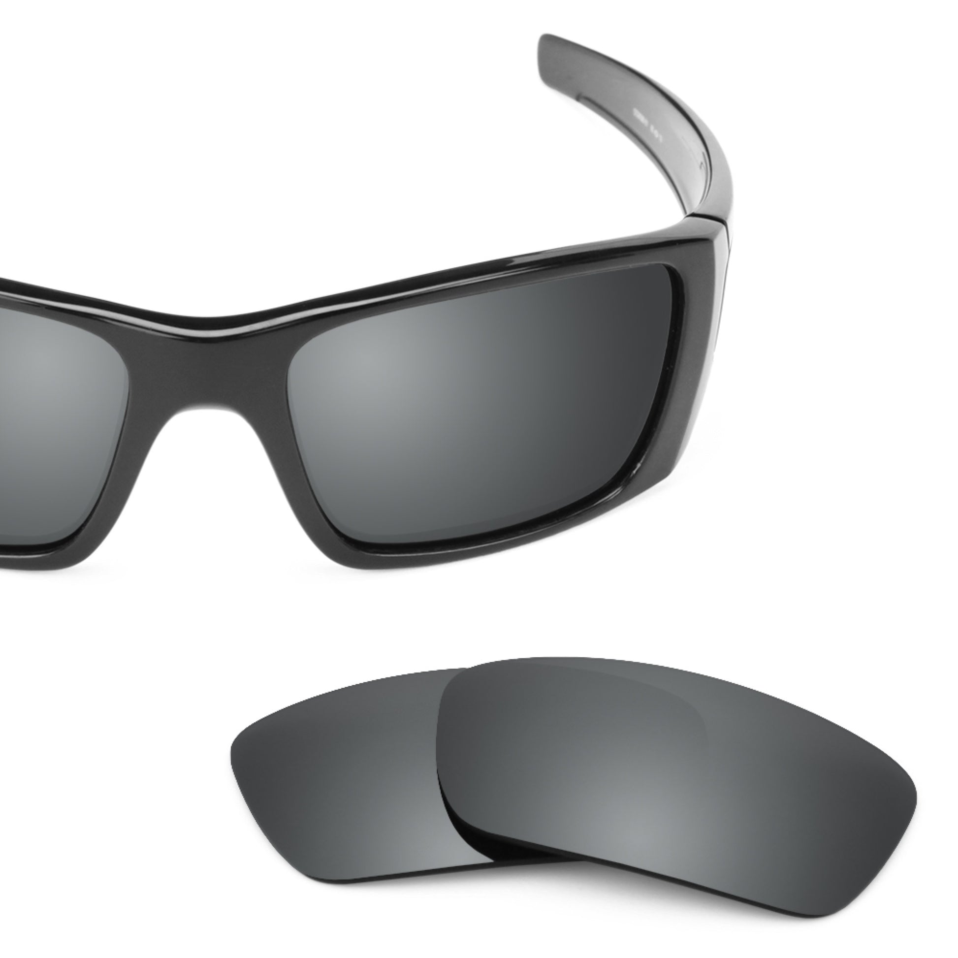 Oakley Fuel Cell frame with Revant replacement Polarized Black Chrome lenses