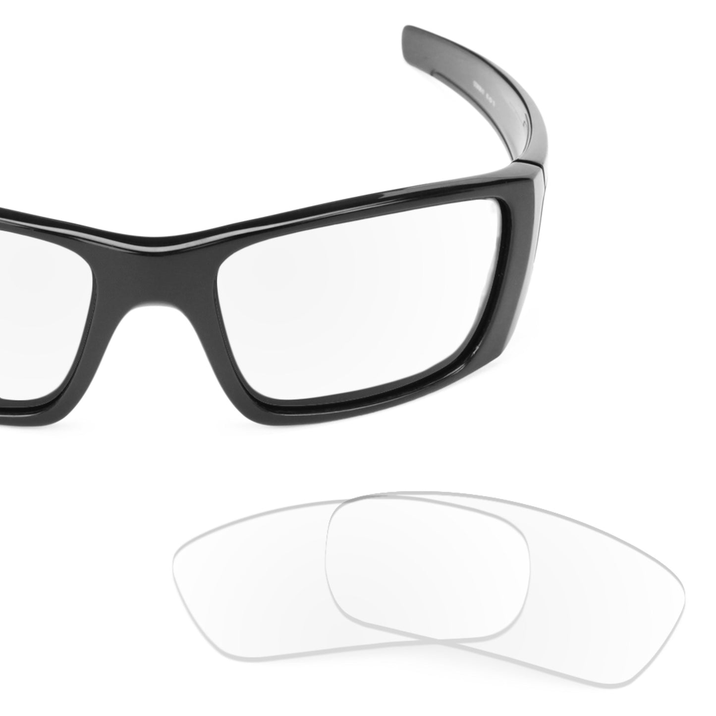 Oakley Fuel Cell frame with Revant replacement Non-Polarized Crystal Clear lenses