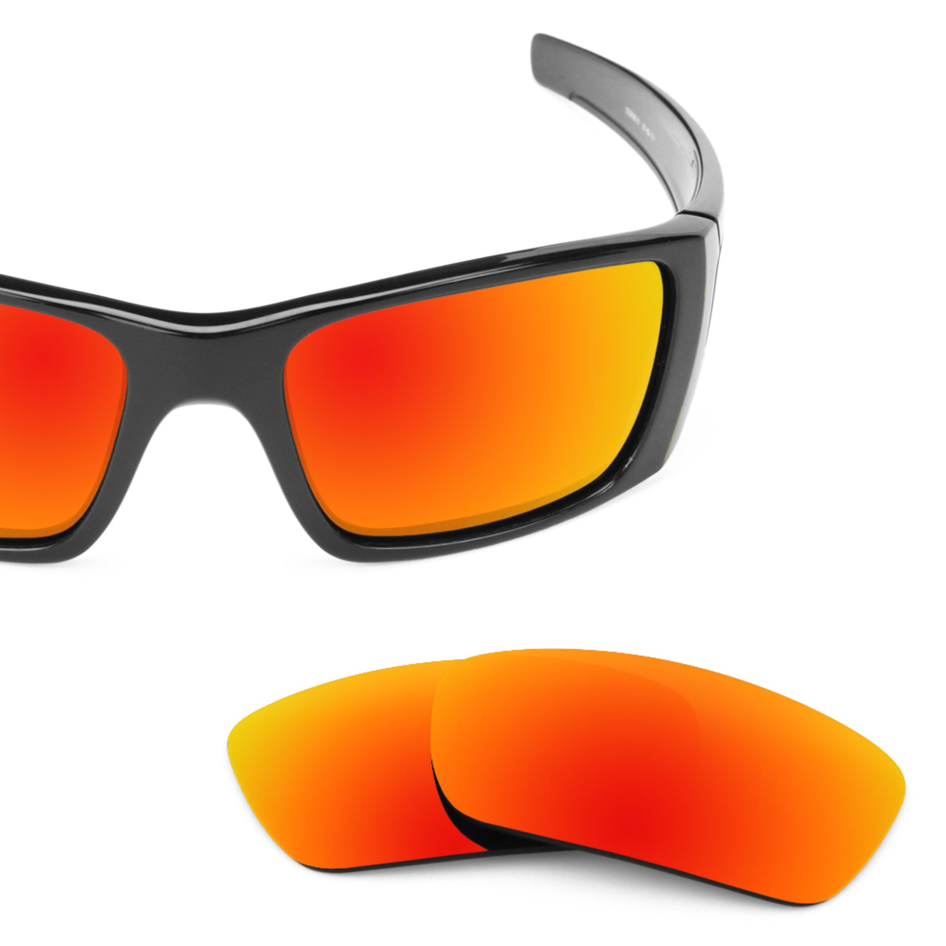 Oakley Fuel Cell frame with Revant replacement Polarized Fire Red lenses