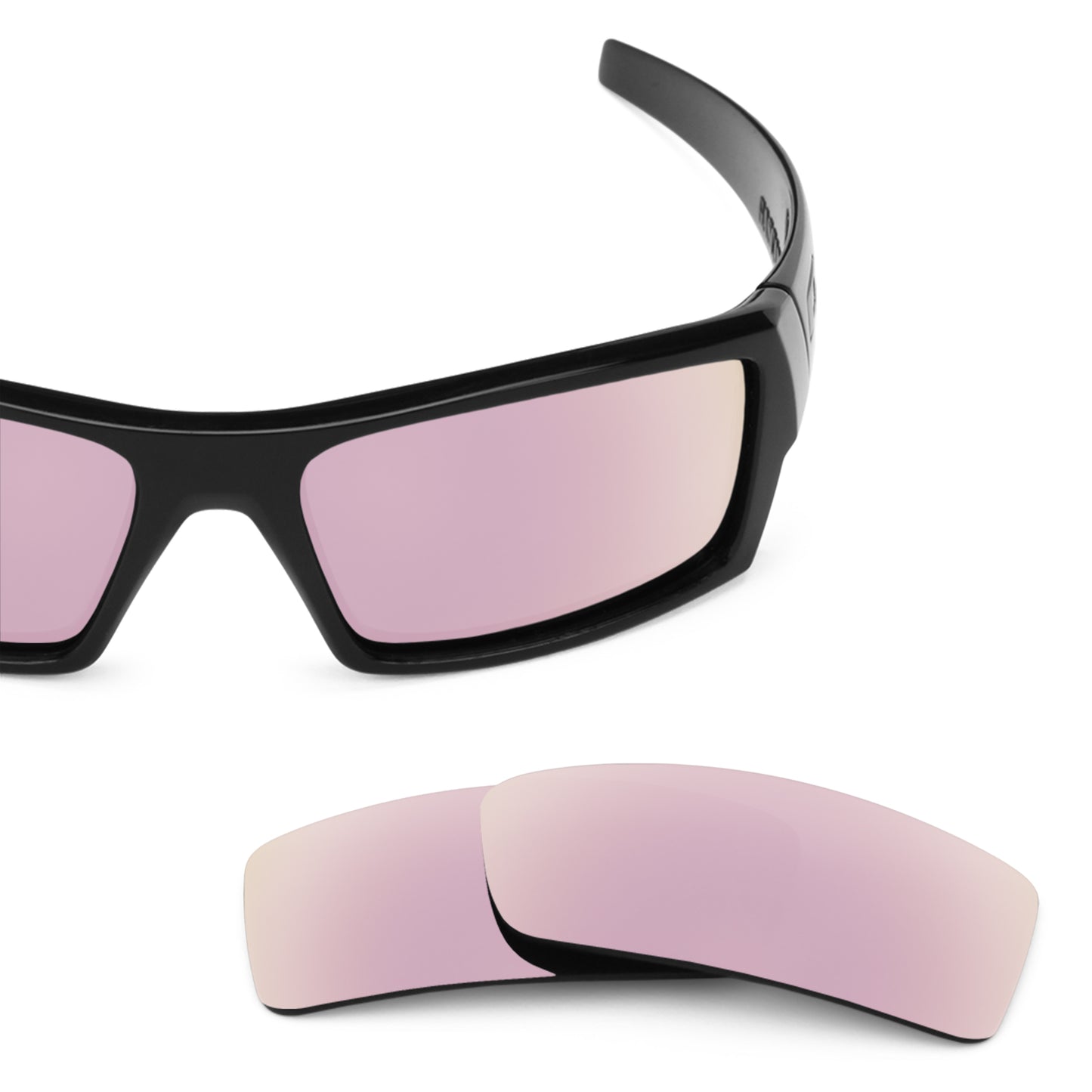 Oakley Gascan Small frame with Revant replacement Polarized Rose Gold lenses