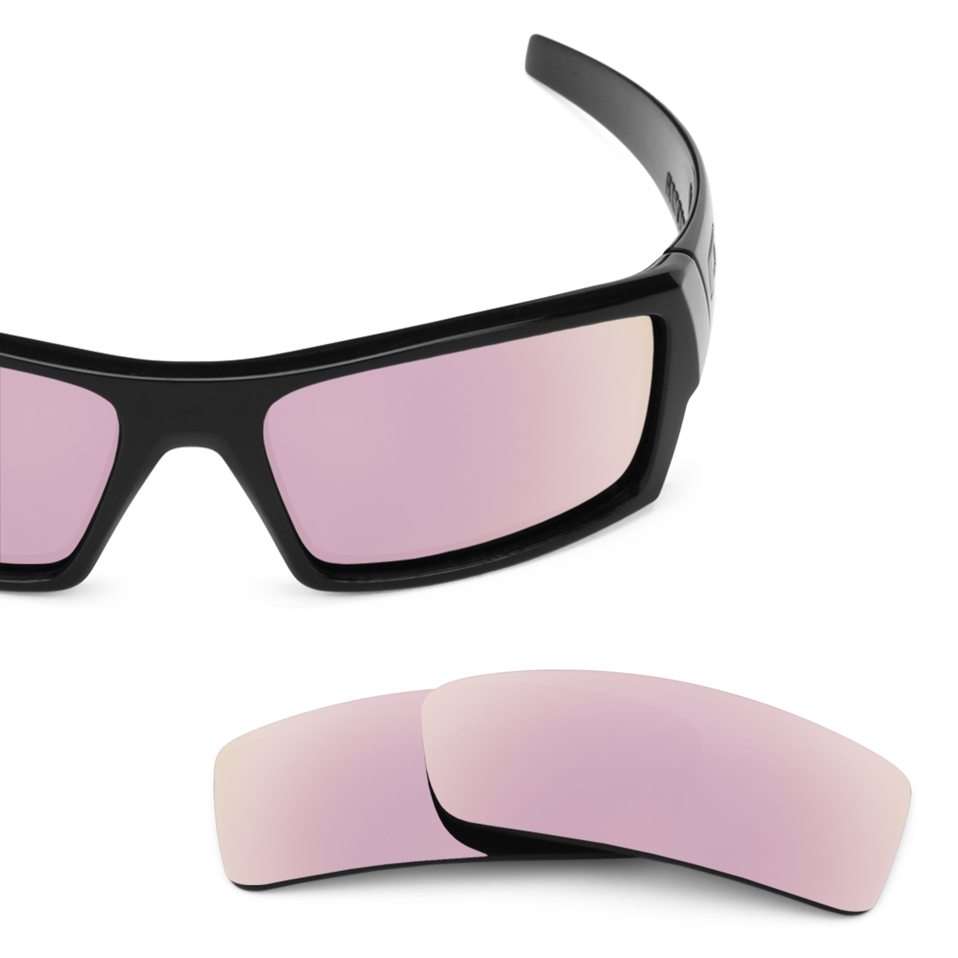 Oakley Gascan Small frame with Revant replacement Polarized Rose Gold lenses