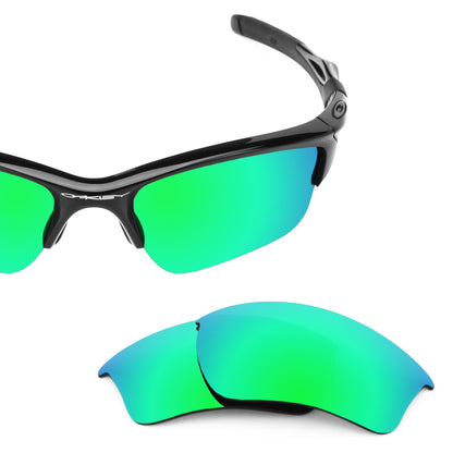 Oakley Half Jacket 2.0 XL frame with Revant replacement Polarized Emerald Green lenses