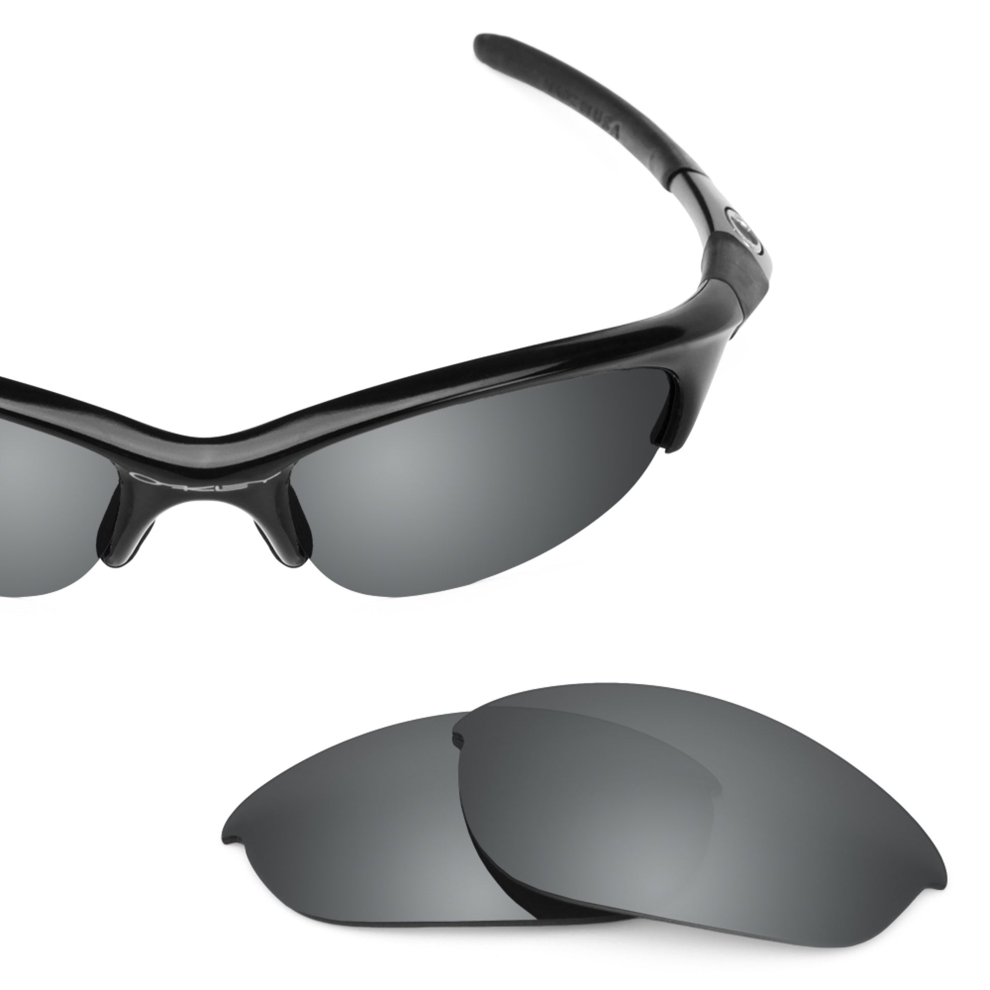 Oakley Half Jacket frame with Revant replacement Polarized Black Chrome lenses
