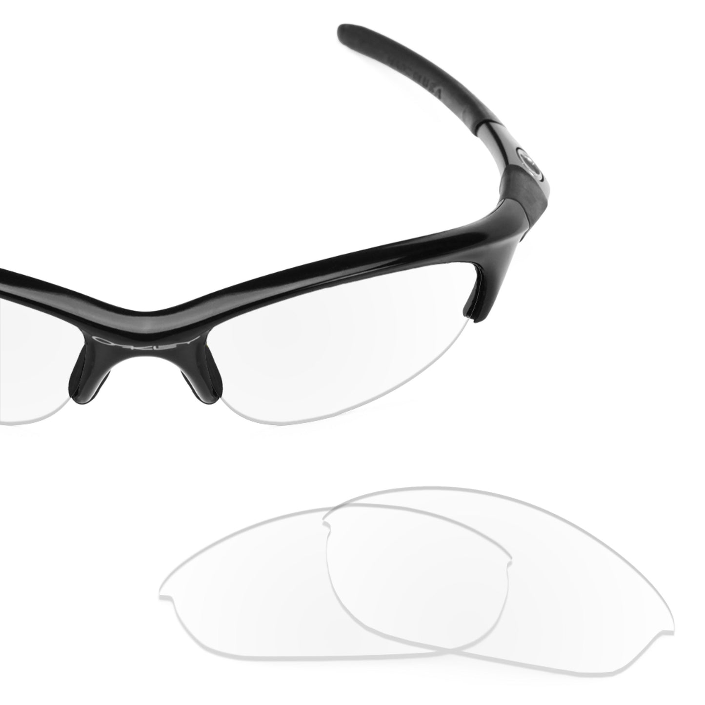 Oakley Half Jacket frame with Revant replacement Non-Polarized Crystal Clear lenses