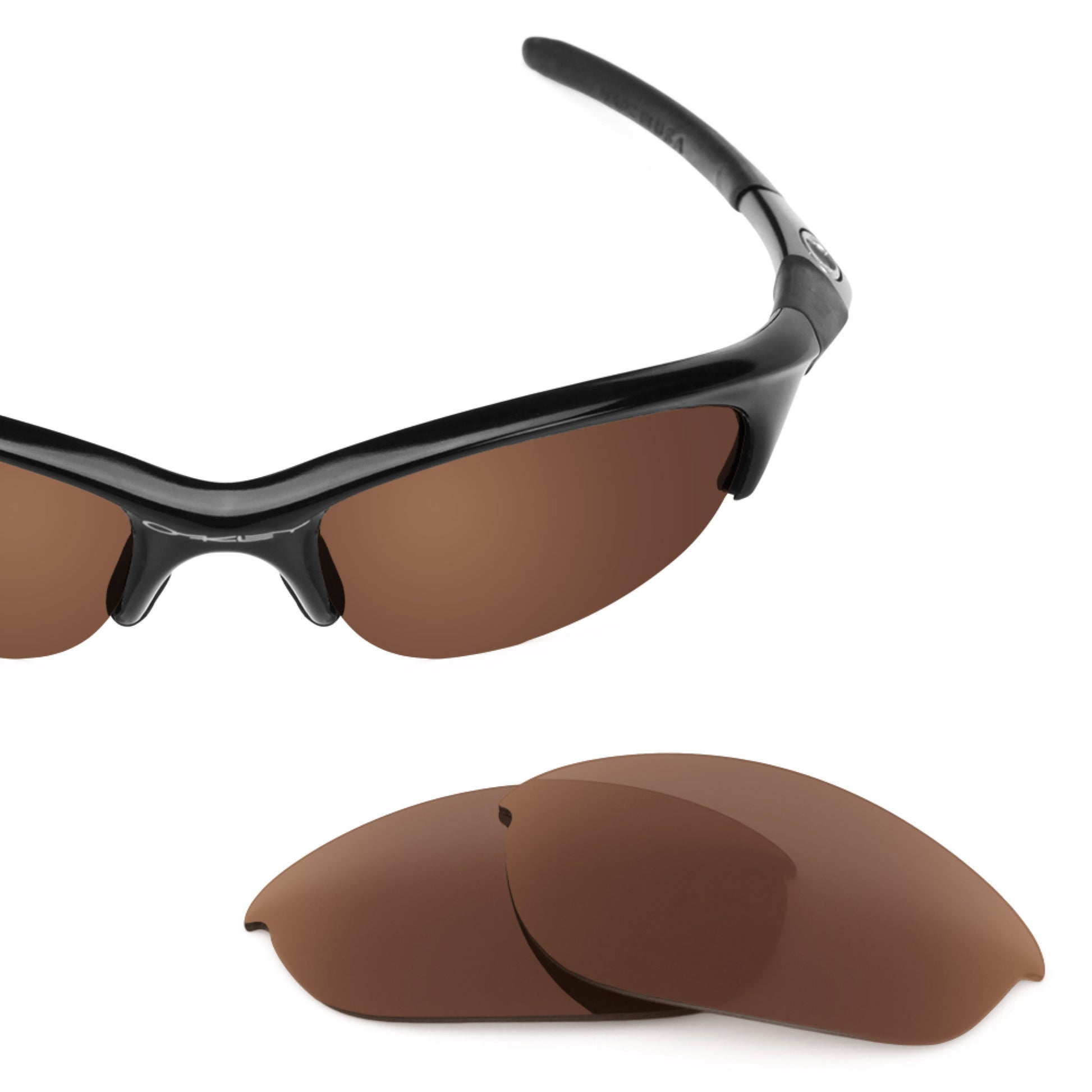 Oakley Half Jacket frame with Revant replacement Polarized Dark Brown lenses