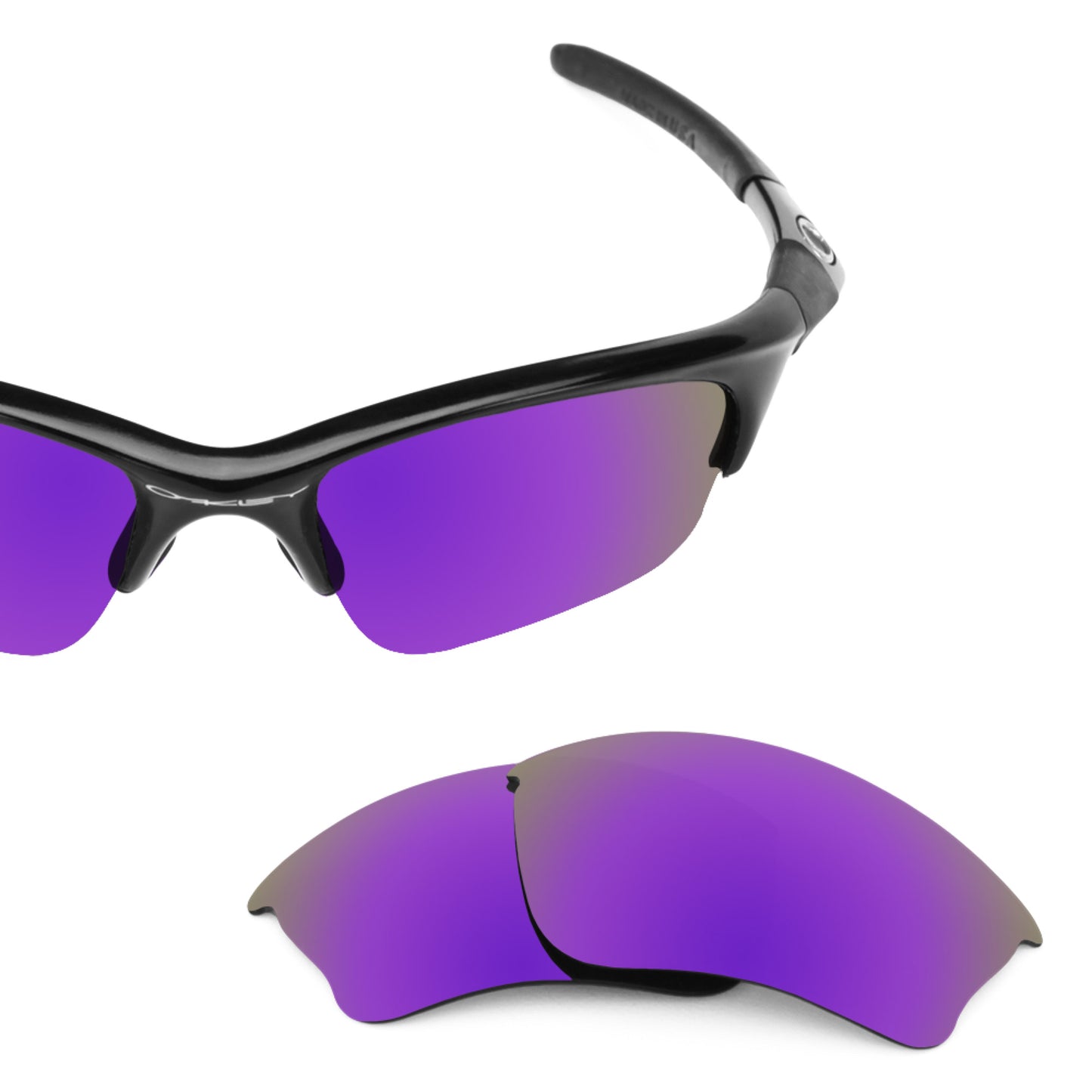 Oakley Half Jacket XLJ frame with Revant replacement Polarized Plasma Purple lenses