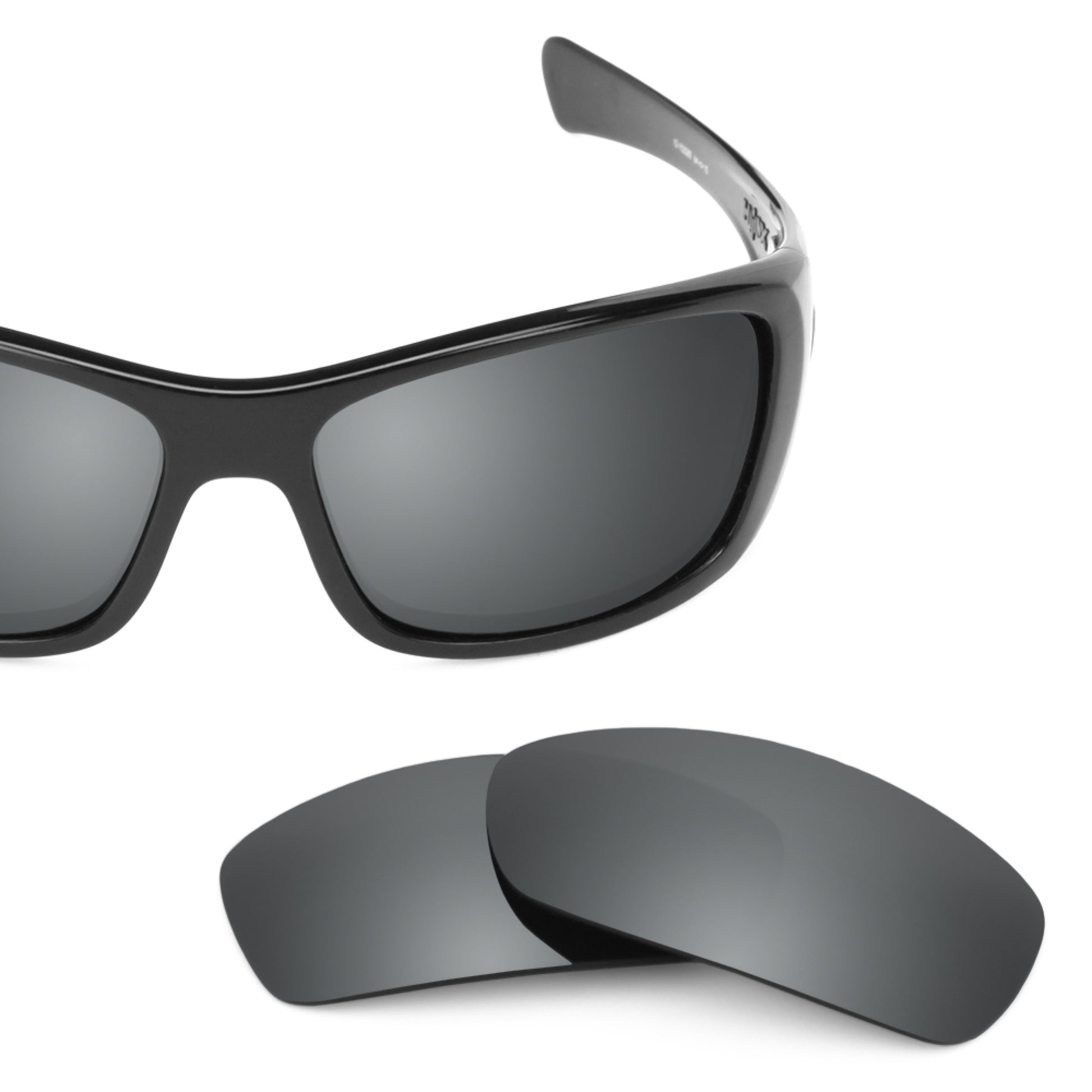 Oakley Hijinx frame with Revant replacement Polarized Black Chrome lenses
