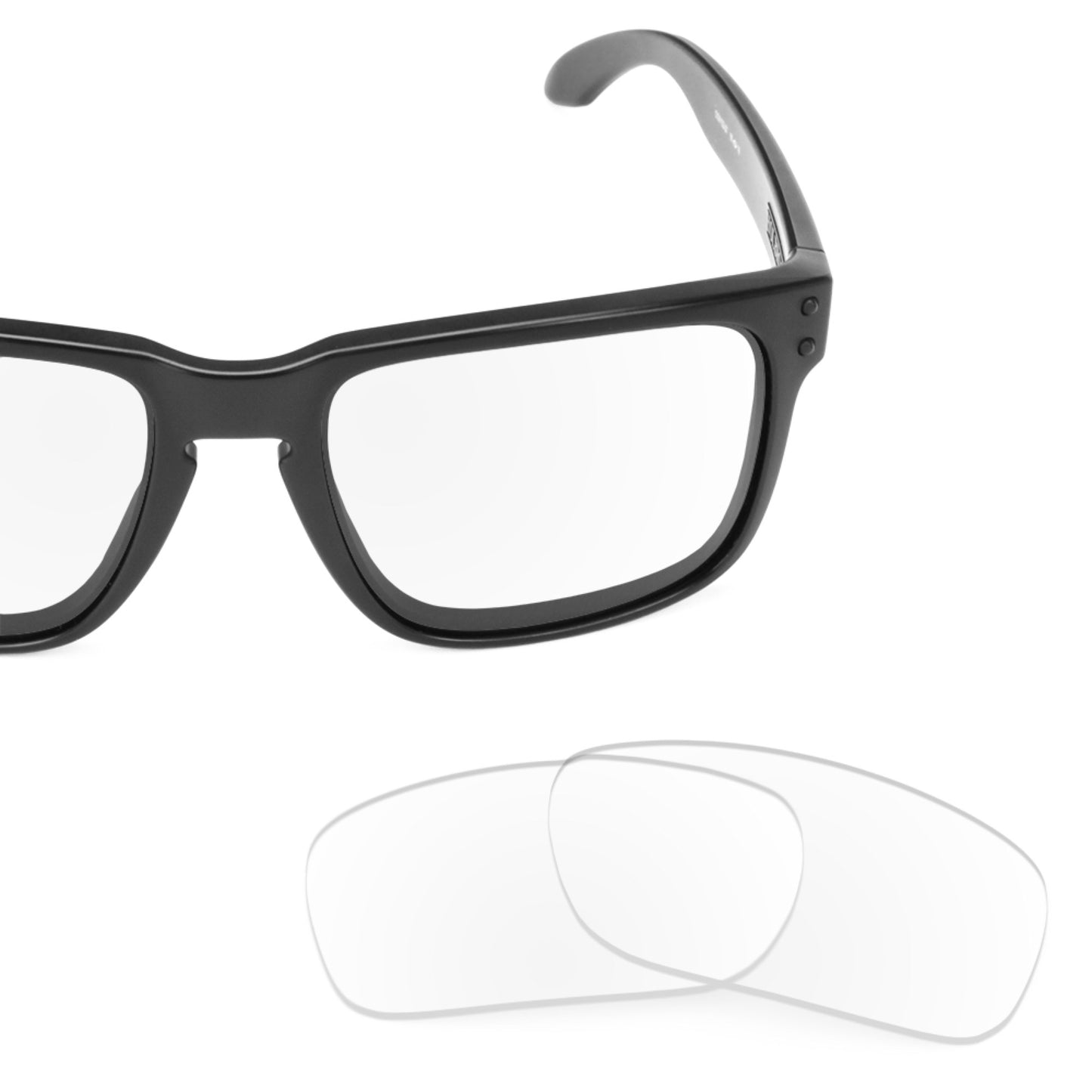 Oakley Holbrook frame with Revant replacement Non-Polarized Crystal Clear lenses