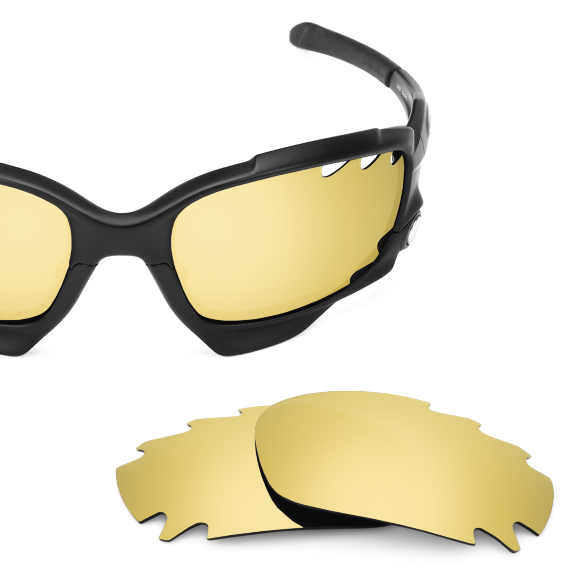 Oakley Jawbone Vented frame with Revant replacement Polarized Flare Gold lenses