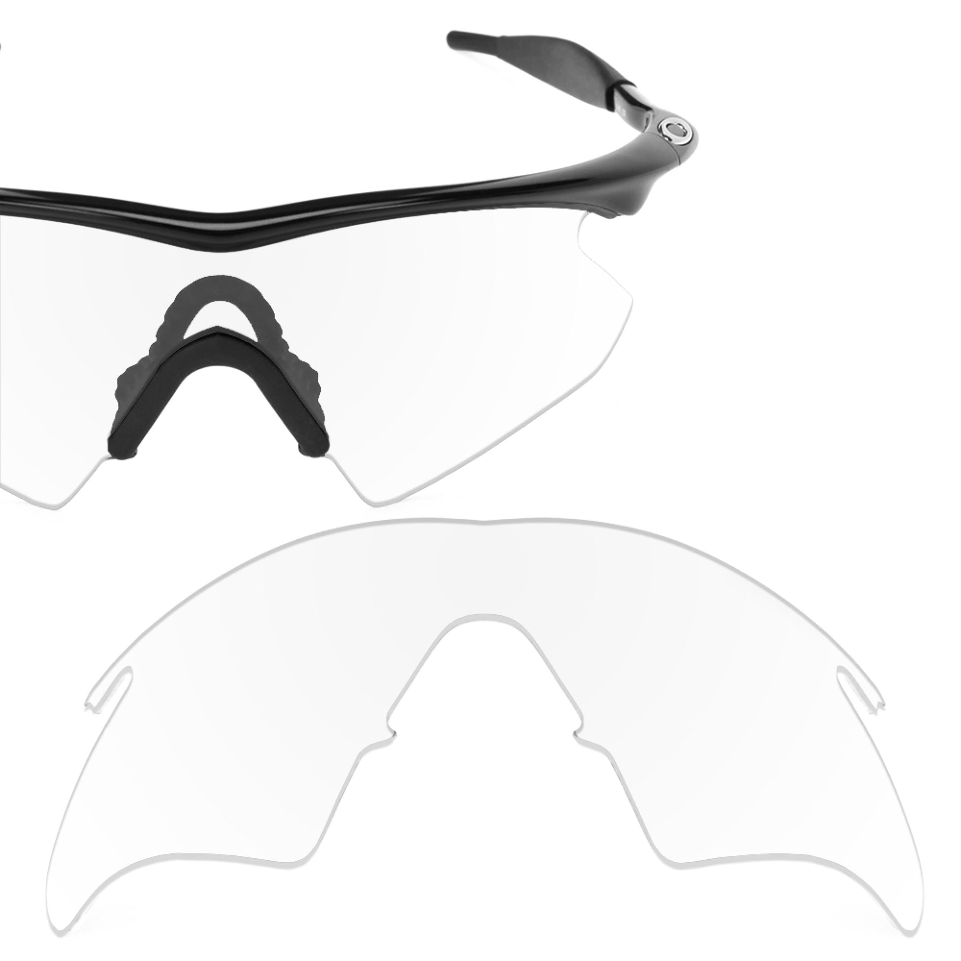 Oakley M Frame Heater frame with Revant replacement Non-Polarized Crystal Clear lenses