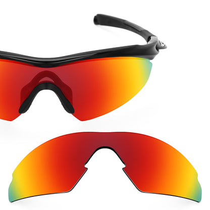 Oakley M2 (Aero) frame with Revant replacement Polarized Fire Red lenses