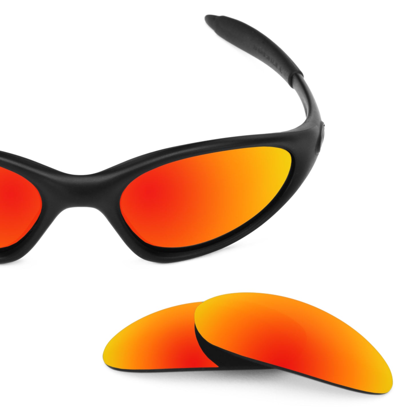 Oakley Minute 1.0 frame with Revant replacement Polarized Fire Red lenses