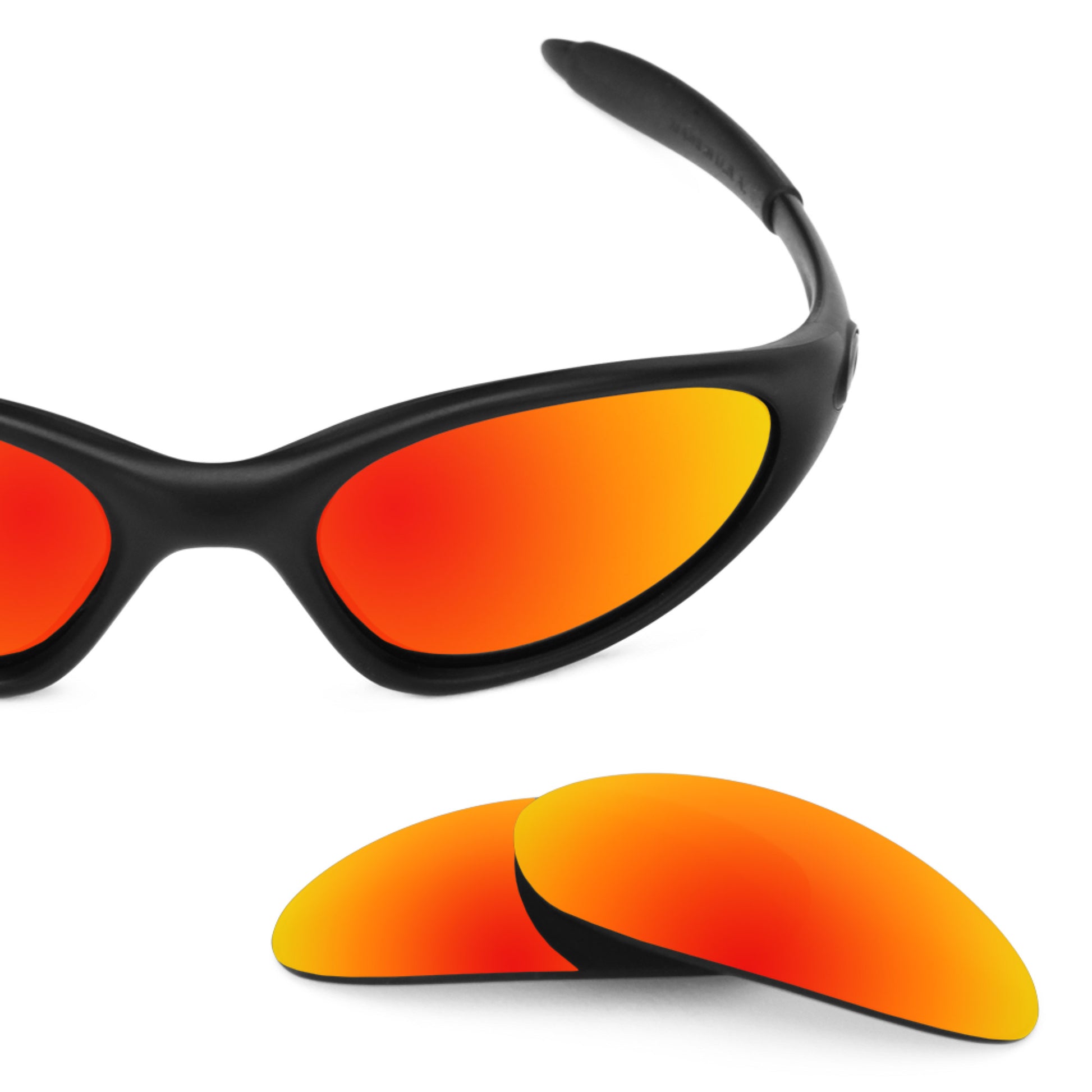 Oakley Minute 1.0 frame with Revant replacement Polarized Fire Red lenses