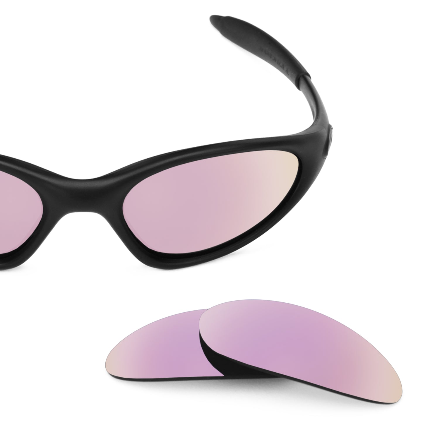 Oakley Minute 1.0 frame with Revant replacement Polarized Rose Gold lenses