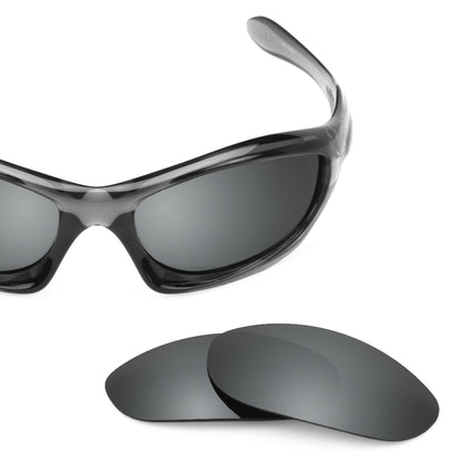 Oakley Monster Dog frame with Revant replacement Polarized Black Chrome lenses