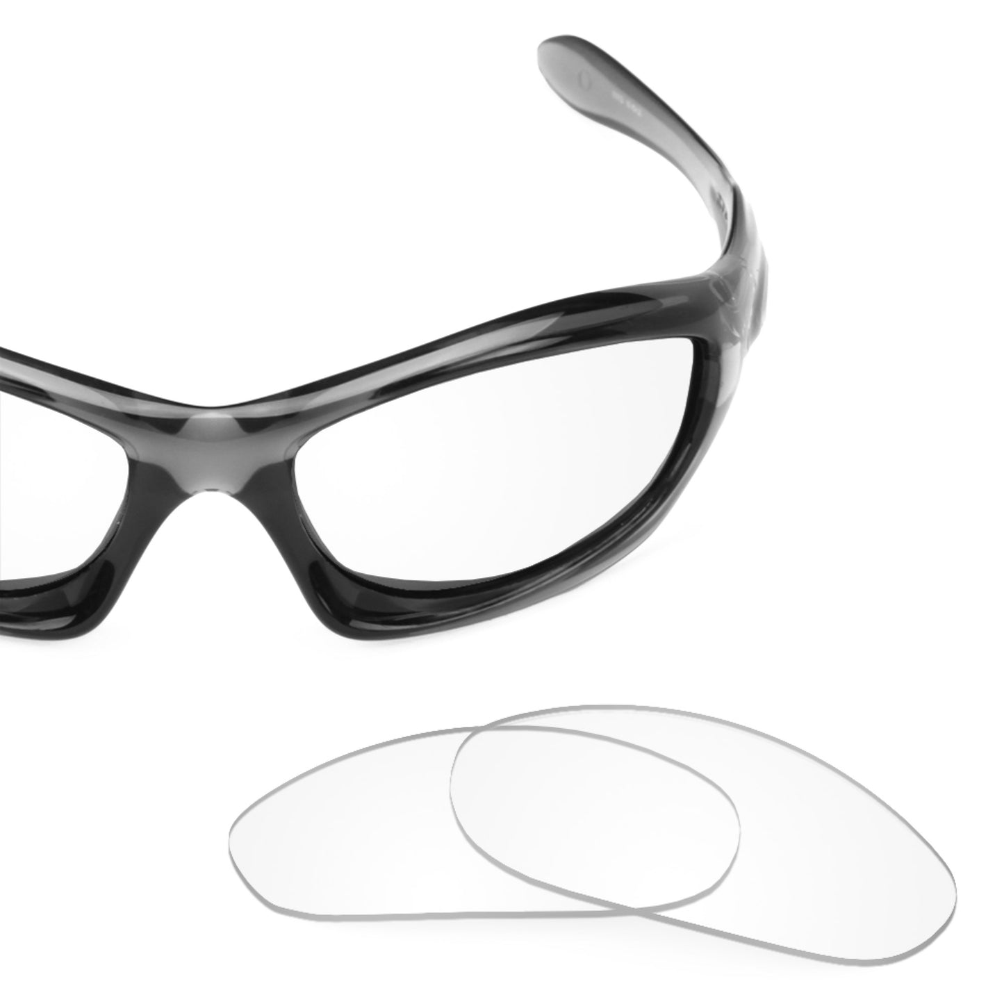 Oakley Monster Dog frame with Revant replacement Non-Polarized Crystal Clear lenses