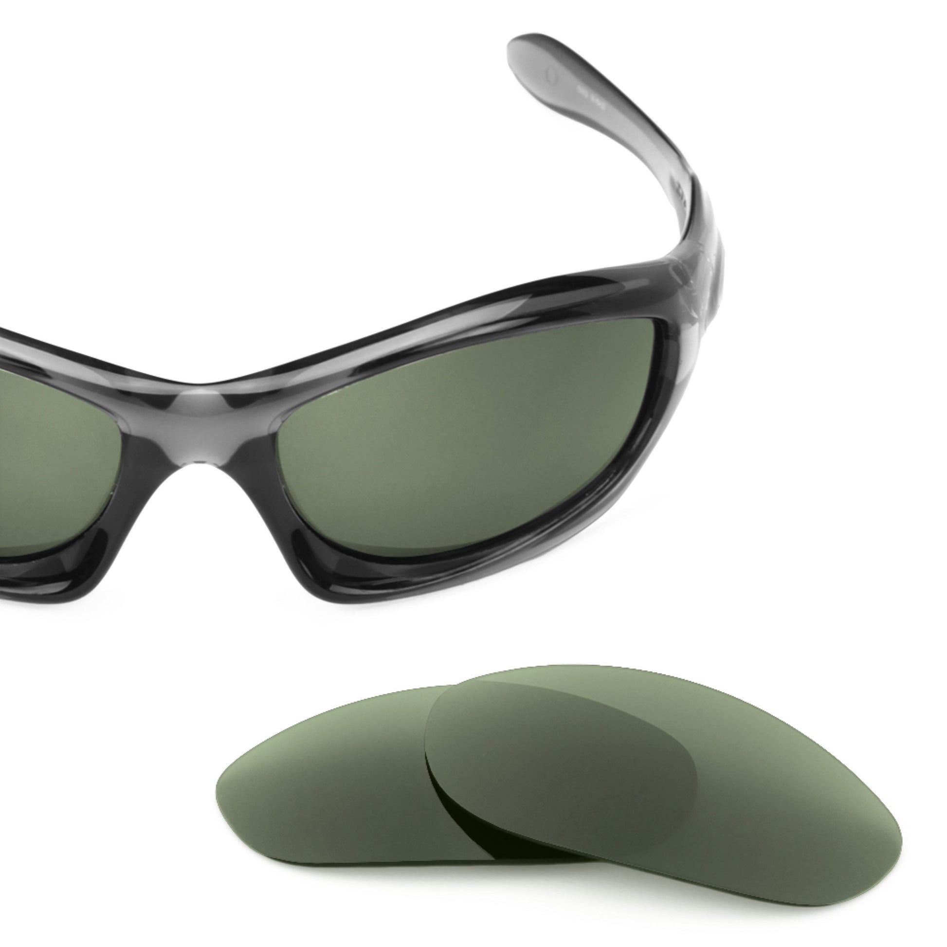 Oakley Monster Dog frame with Revant replacement Polarized Gray Green lenses