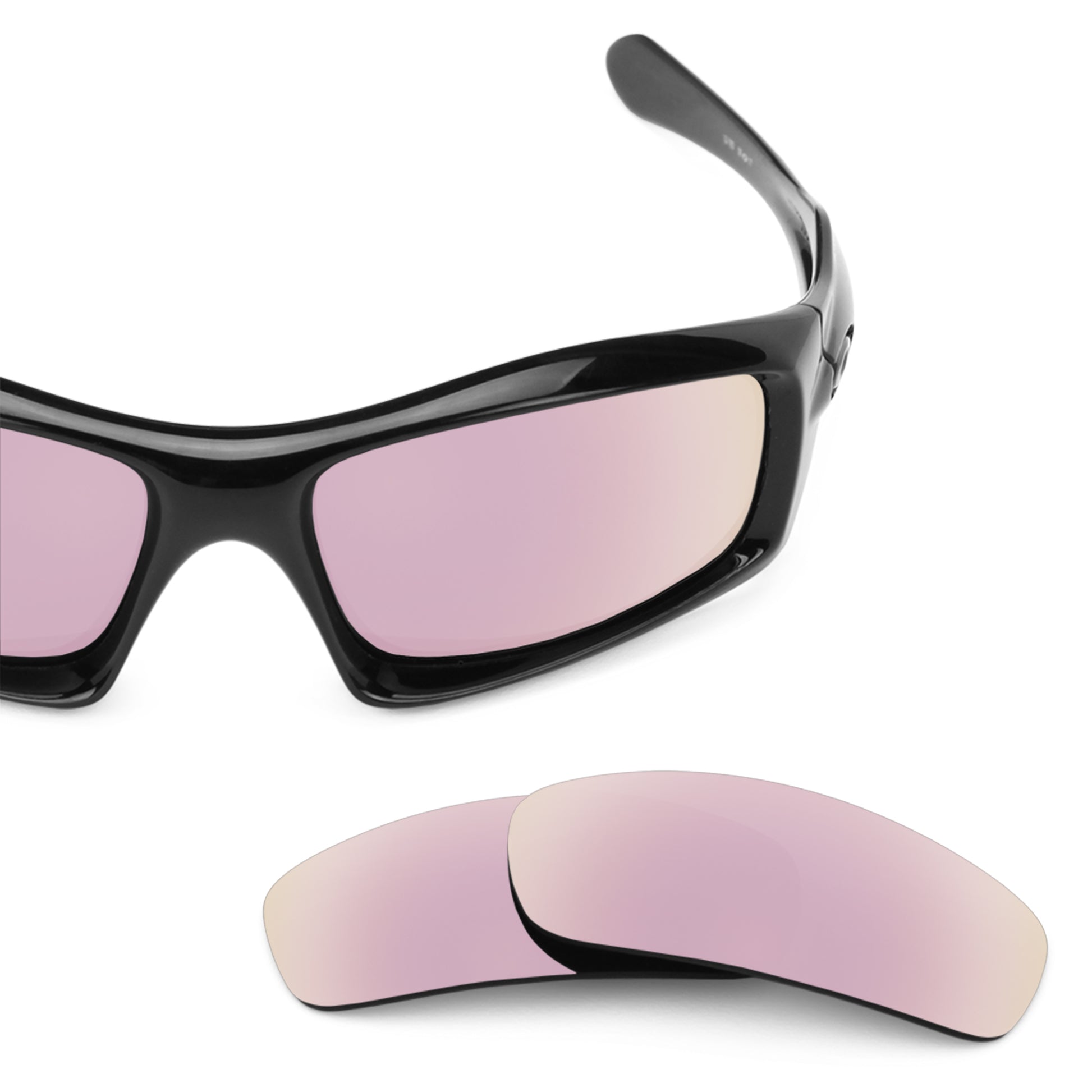 Oakley Monster Pup frame with Revant replacement Polarized Rose Gold lenses
