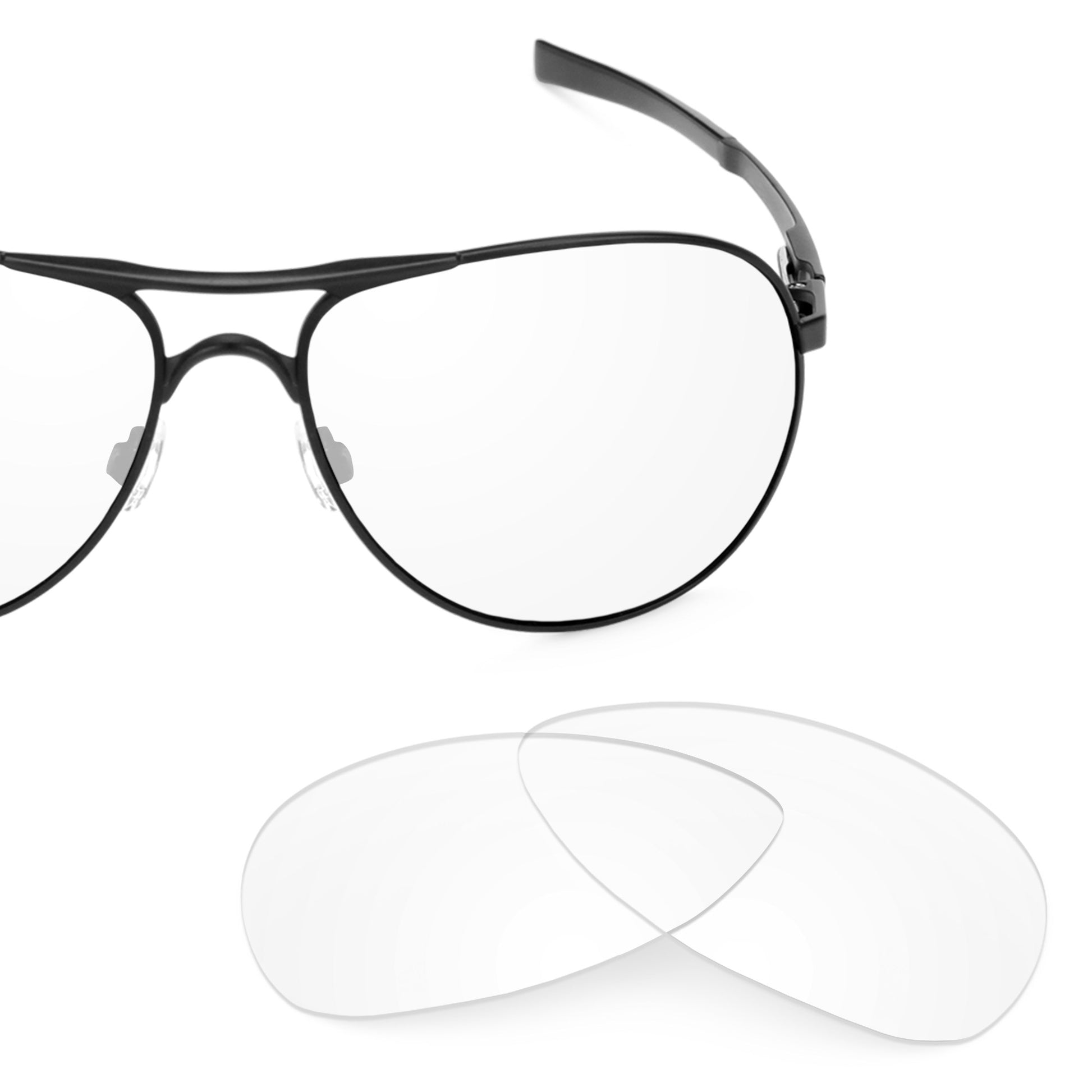 Oakley Plaintiff frame with Revant replacement Non-Polarized Crystal Clear lenses