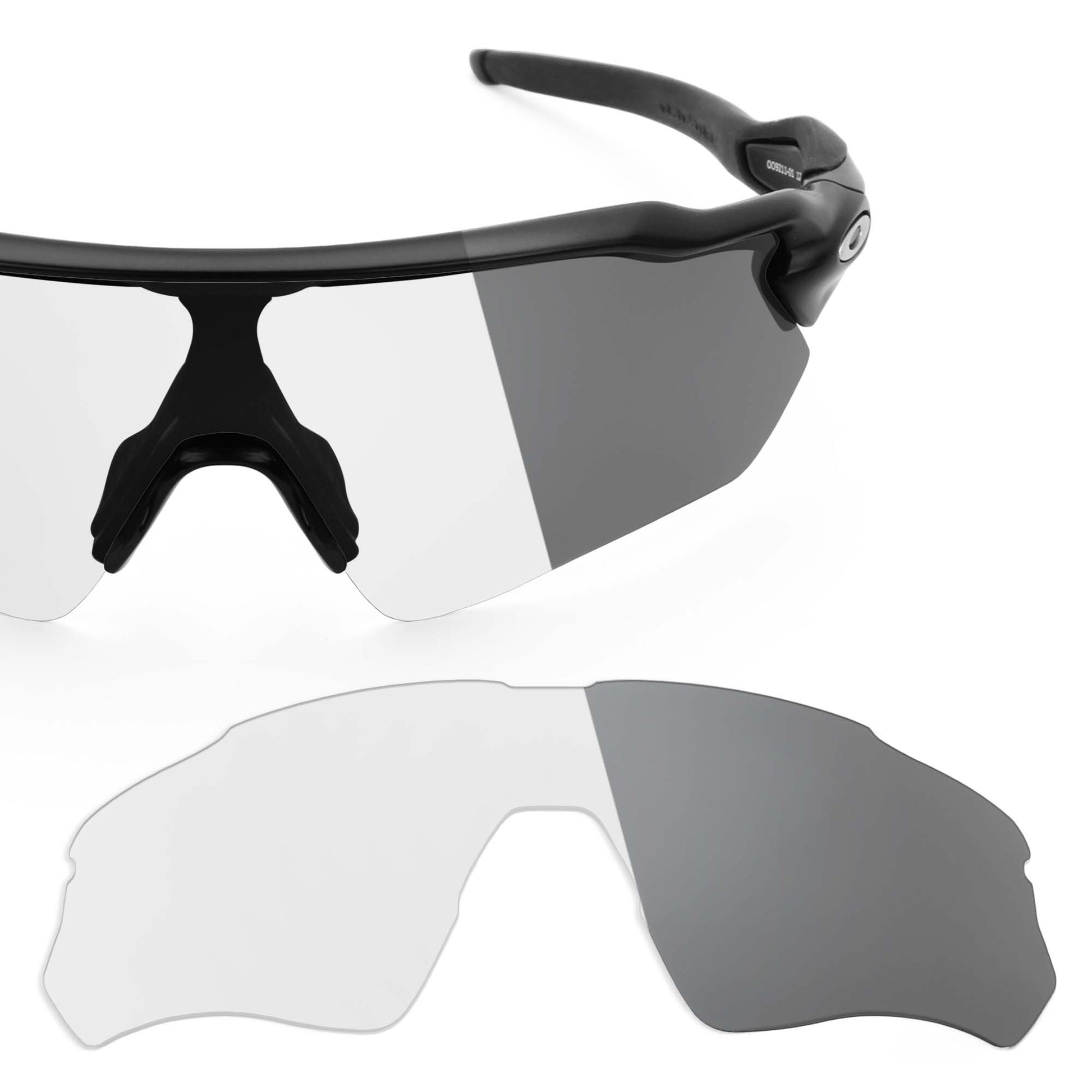 Oakley Radar EV Path frame with Revant replacement Non-Polarized Adapt Gray Photochromic lenses