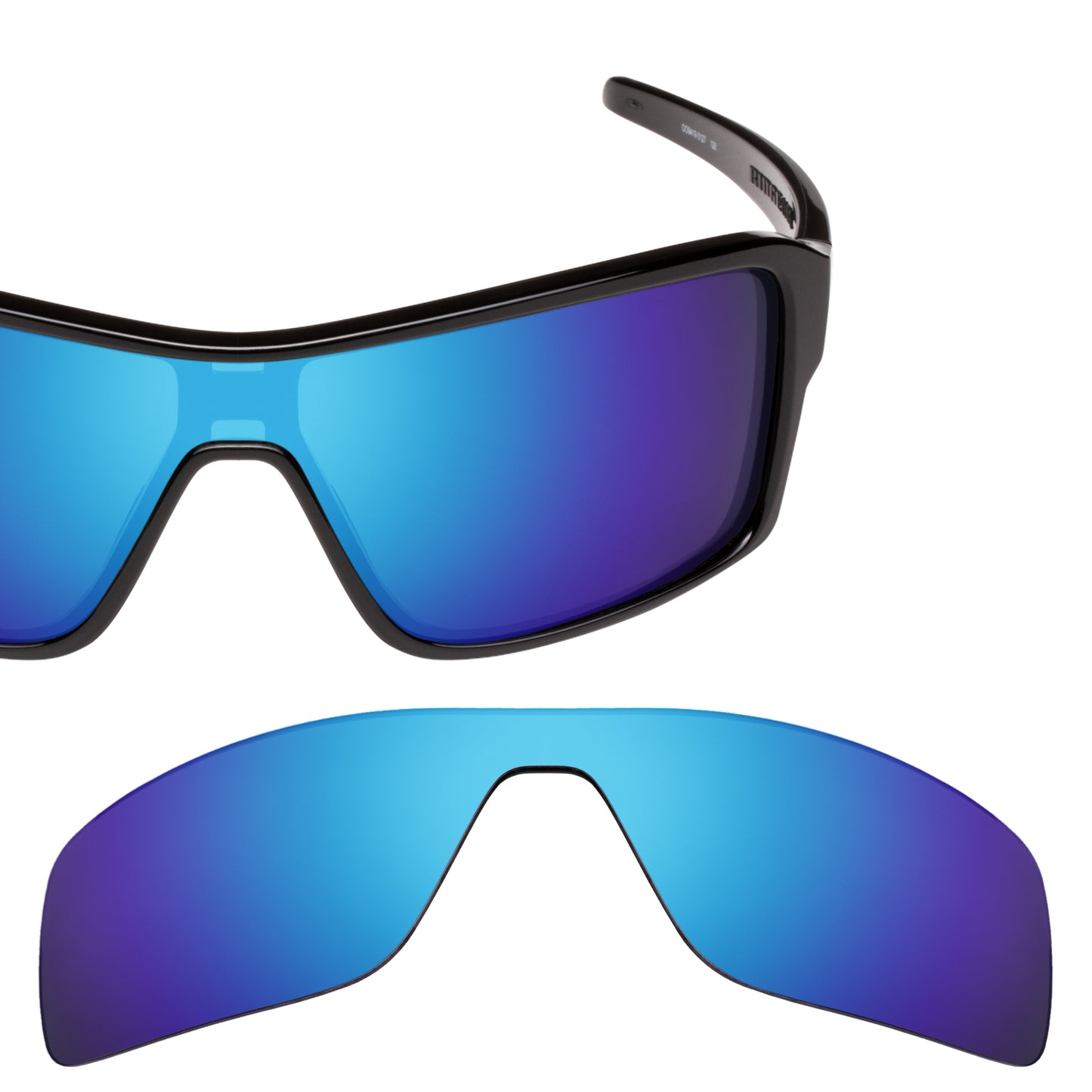 Oakley Ridgeline frame with Revant replacement Polarized Ice Blue lenses