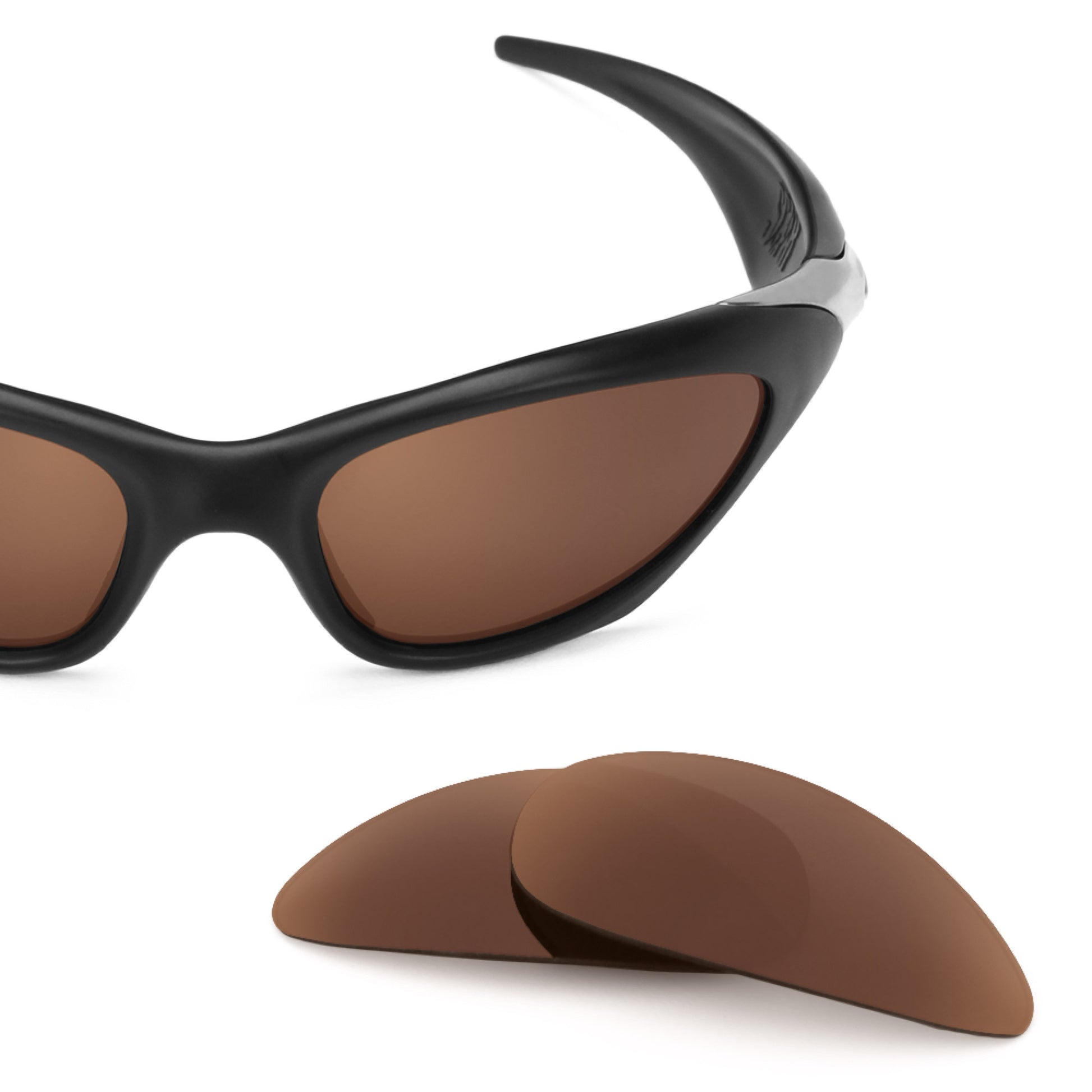 Oakley Scar frame with Revant replacement Polarized Dark Brown lenses