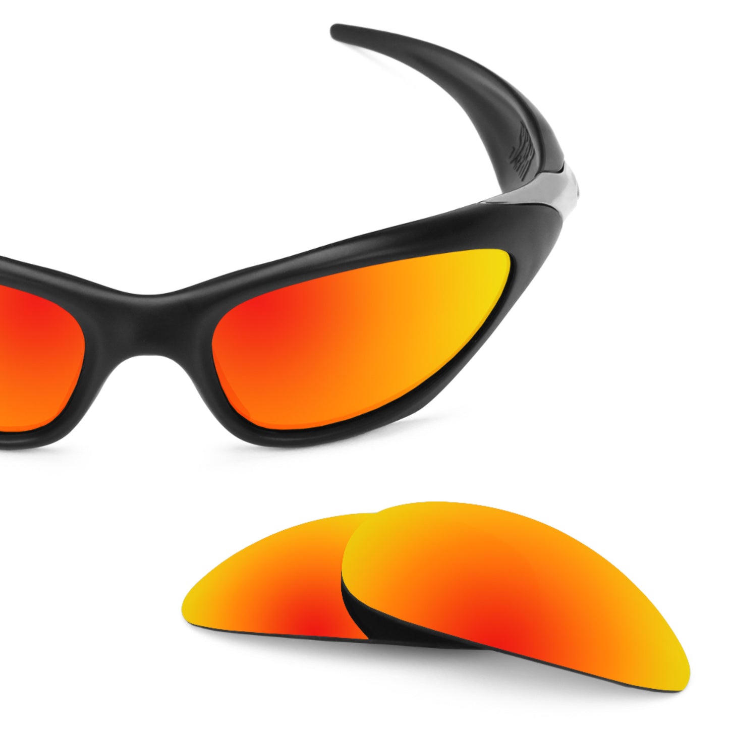 Oakley Scar frame with Revant replacement Polarized Fire Red lenses