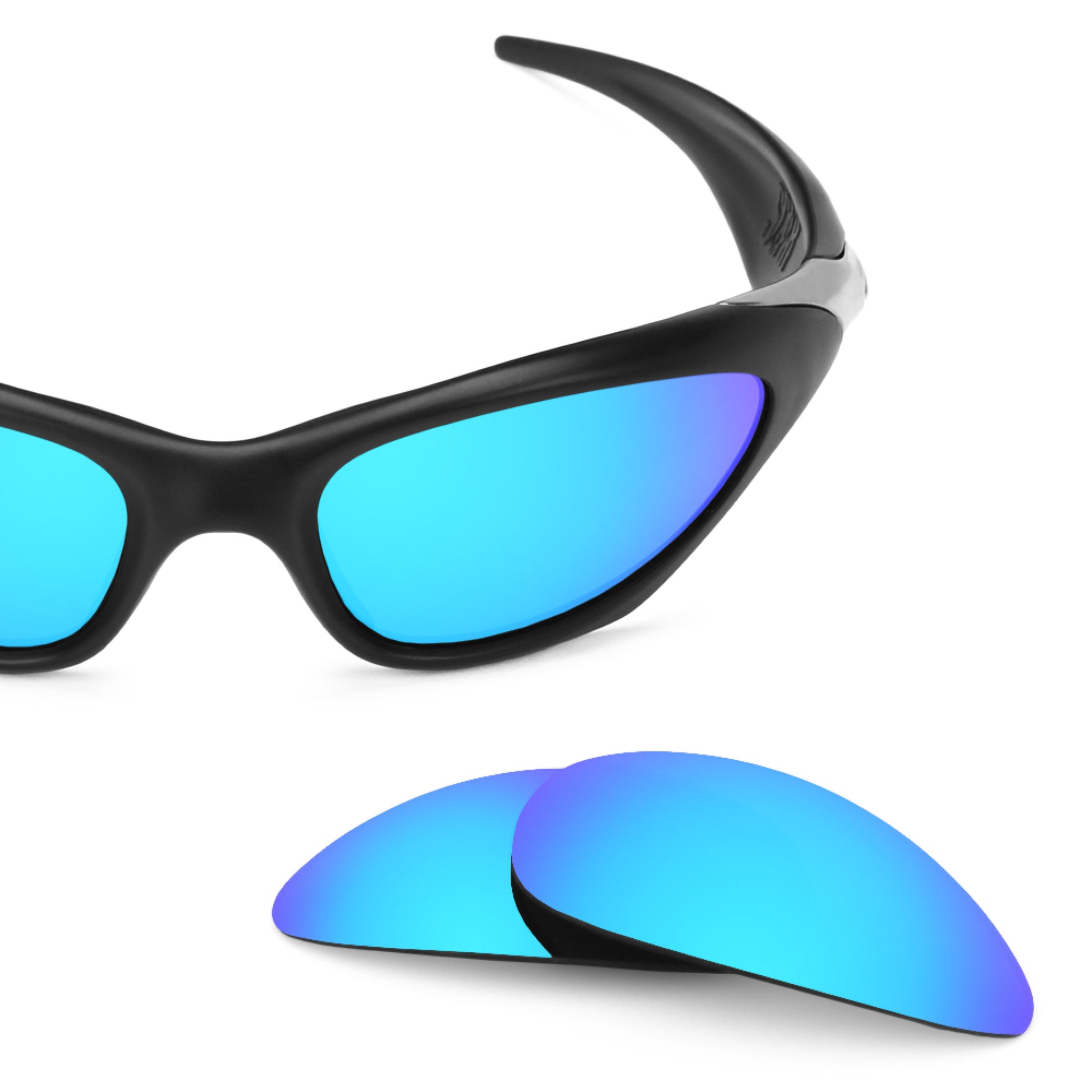 Oakley Scar frame with Revant replacement Polarized Ice Blue lenses