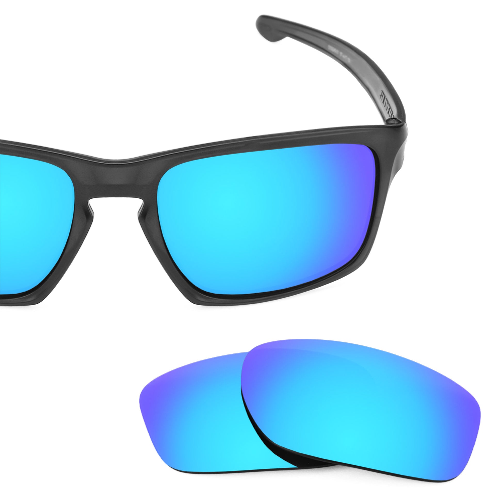Oakley Sliver frame with Revant replacement Polarized Ice Blue lenses